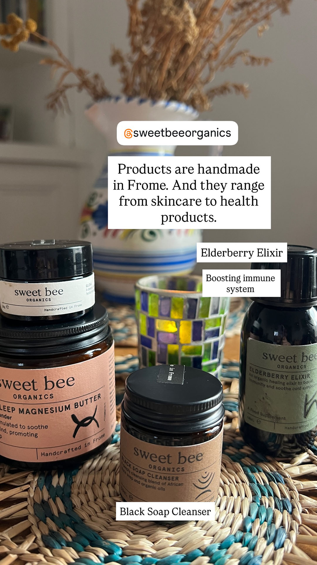 Sweet Bee Organics Facebook ad