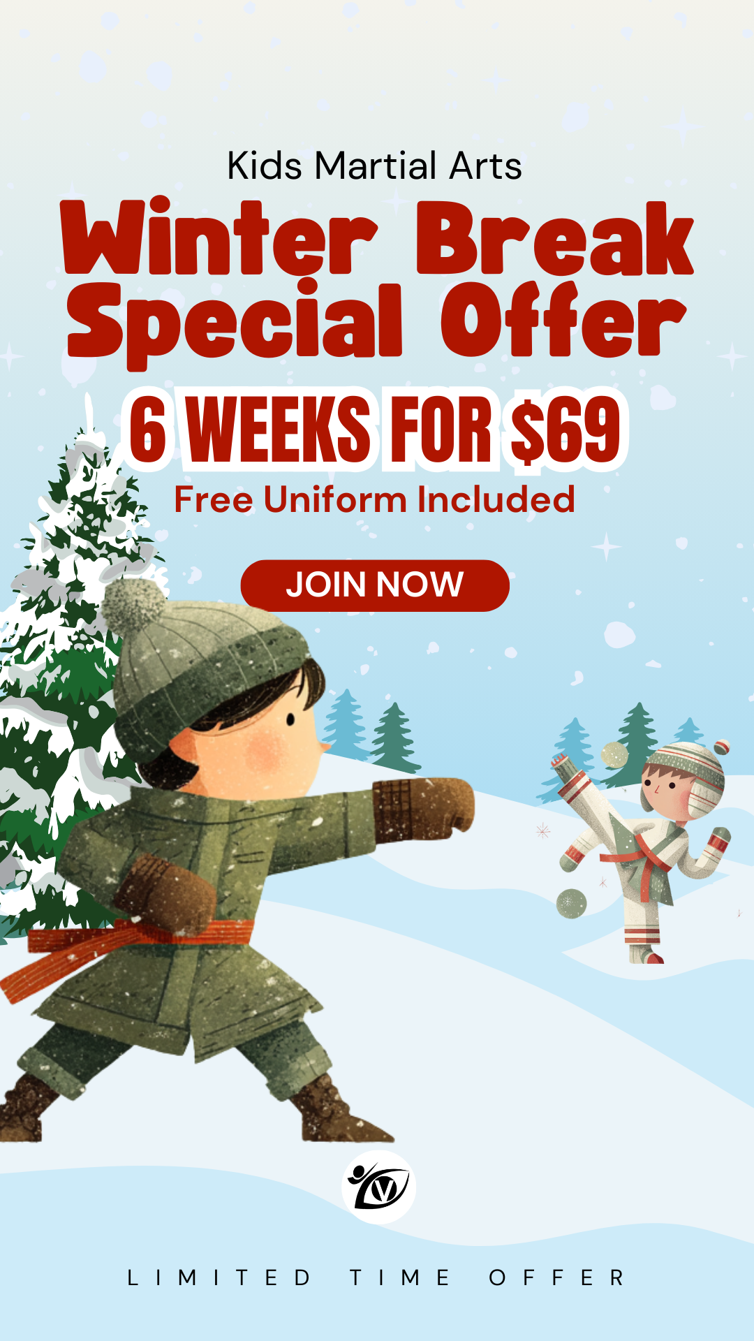 Vision Martial Arts Apex Facebook ad from Dec 22, 2025