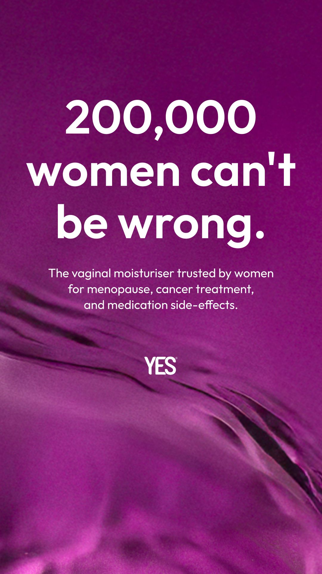 YES - The Organic Intimacy Company Facebook ad