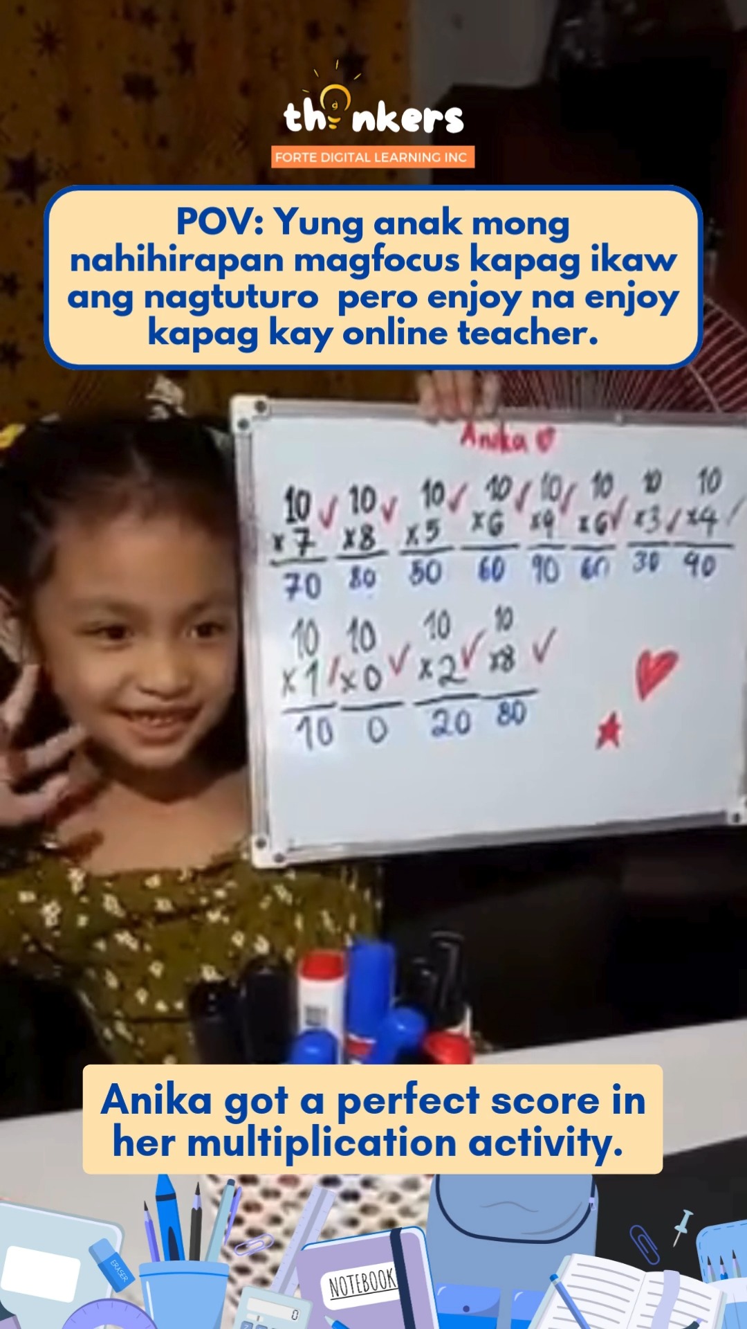 Thinkers' Online Tutorial Facebook ad: Hindi ba nakikinig sayo ang anak mo kapag…