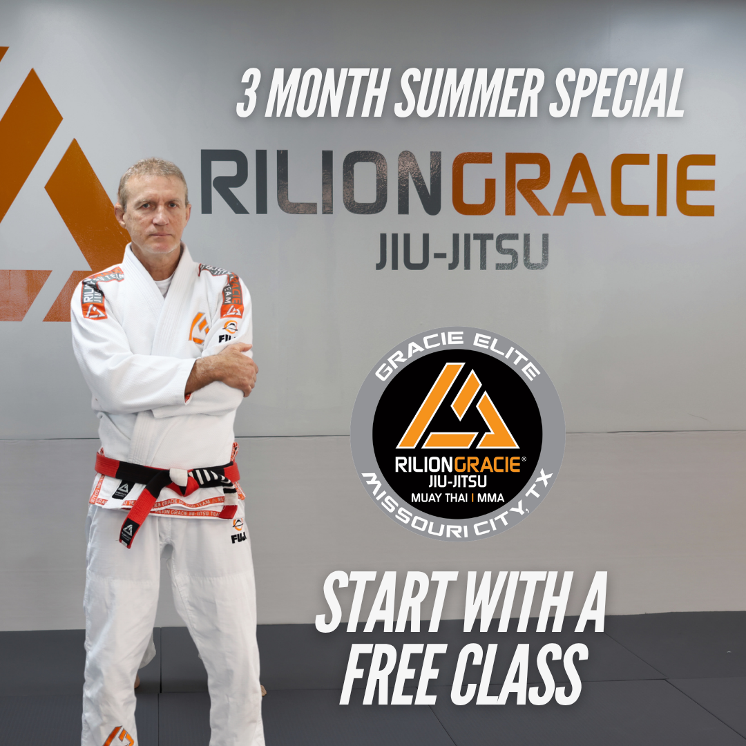 Rilion Gracie Jiu Jitsu Academy Missouri City - TX Facebook ad: Level Up This Summer