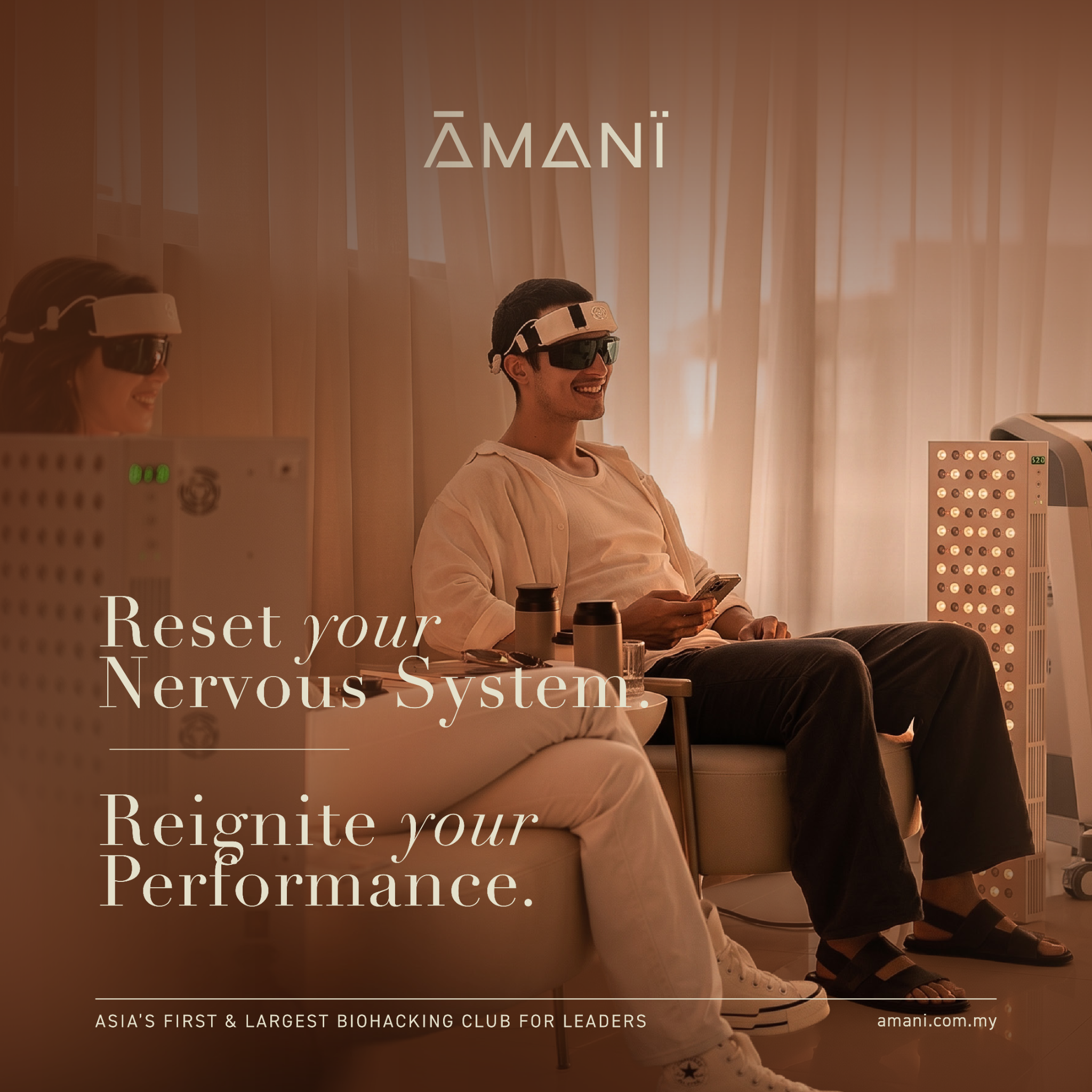 ĀMANÏ BioHacking Club Facebook ad: Asia's first biohacking club for leaders opens for…