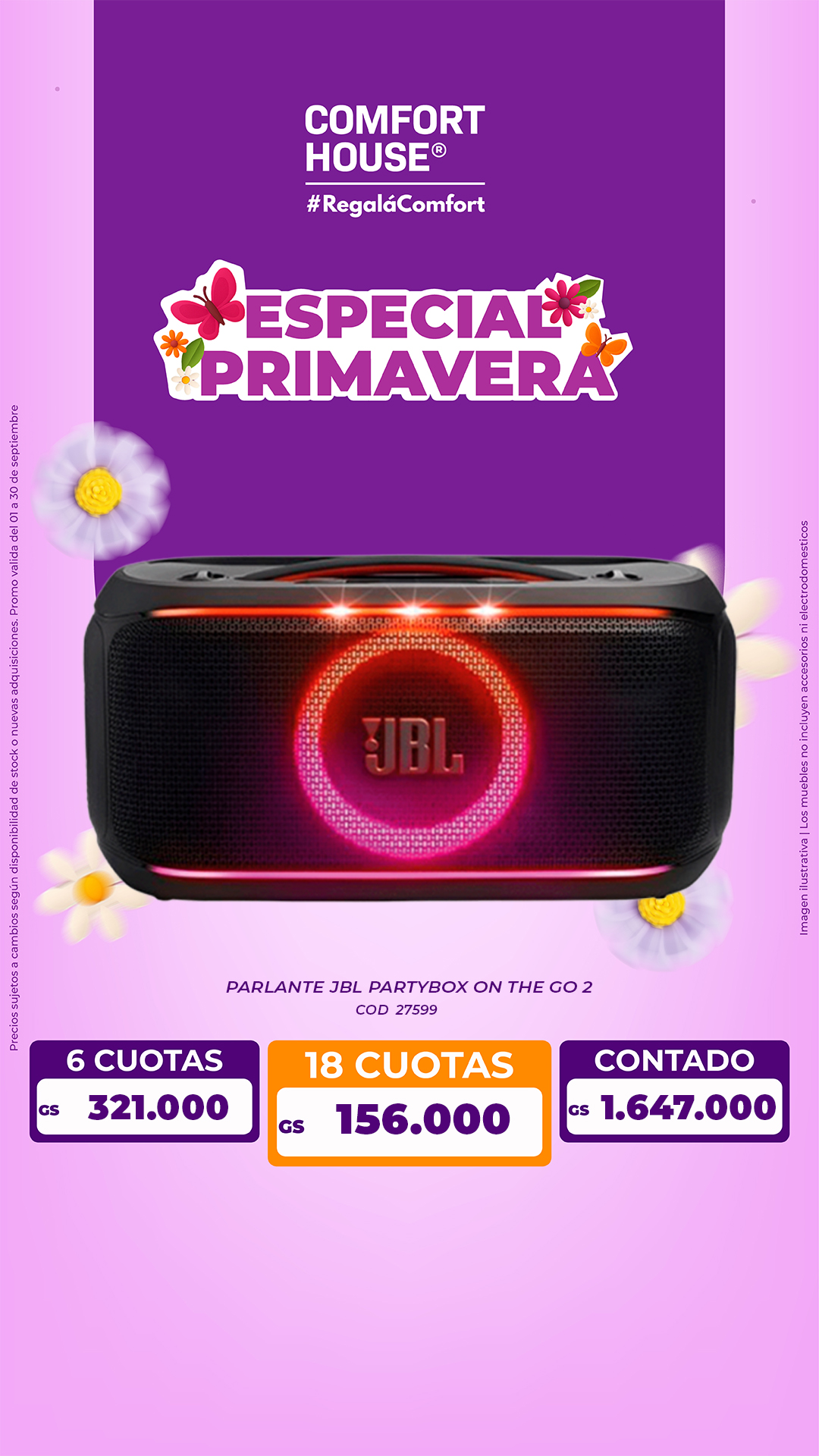 Comfort House Electrodomesticos Facebook ad: Compra ya