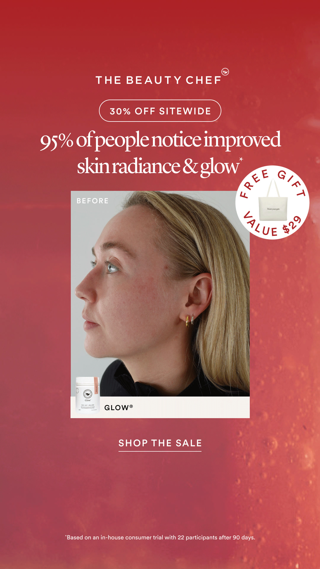 The Beauty Chef Facebook ad: Save 30% on skin health essentials