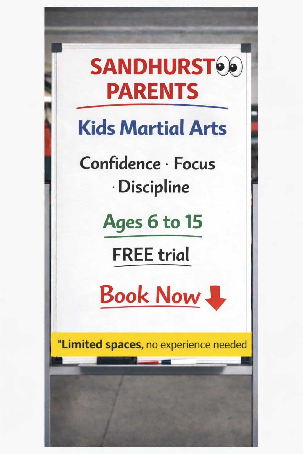 KikFit4Kidz - Sandhurst Facebook ad
