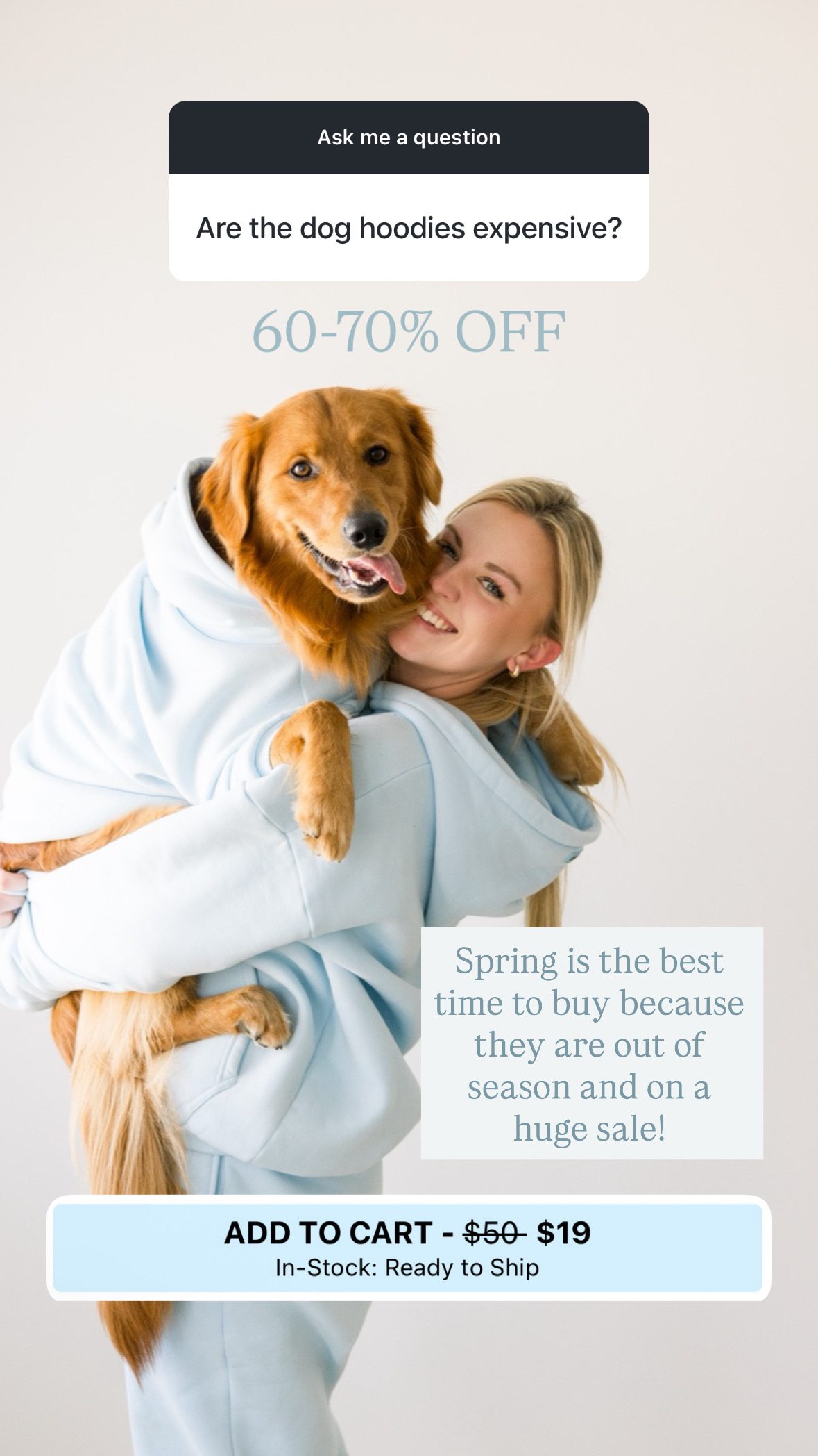 Comfrt Facebook ad