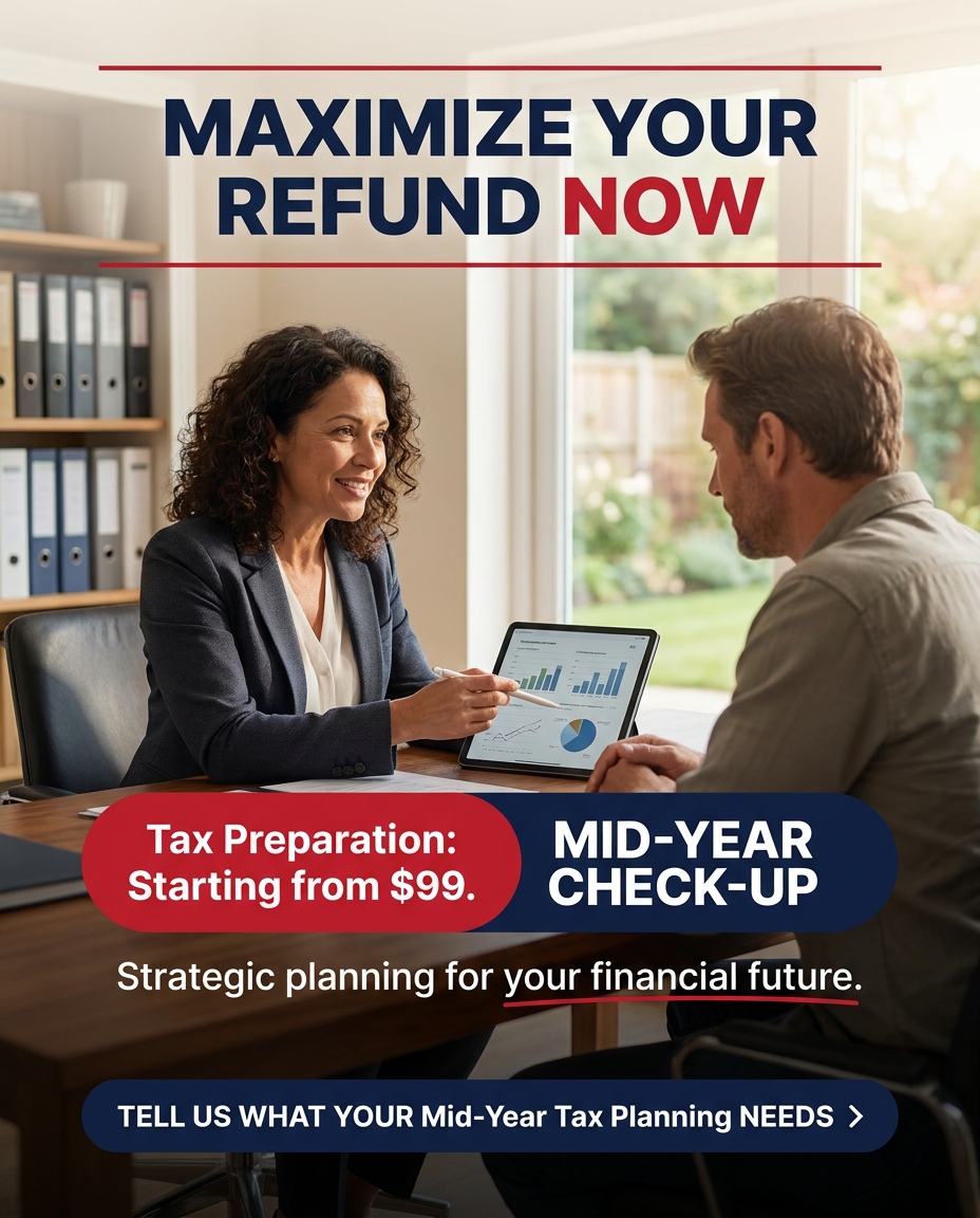 My Local Professional Service Facebook ad: Tax Preparation: Starting from $99.