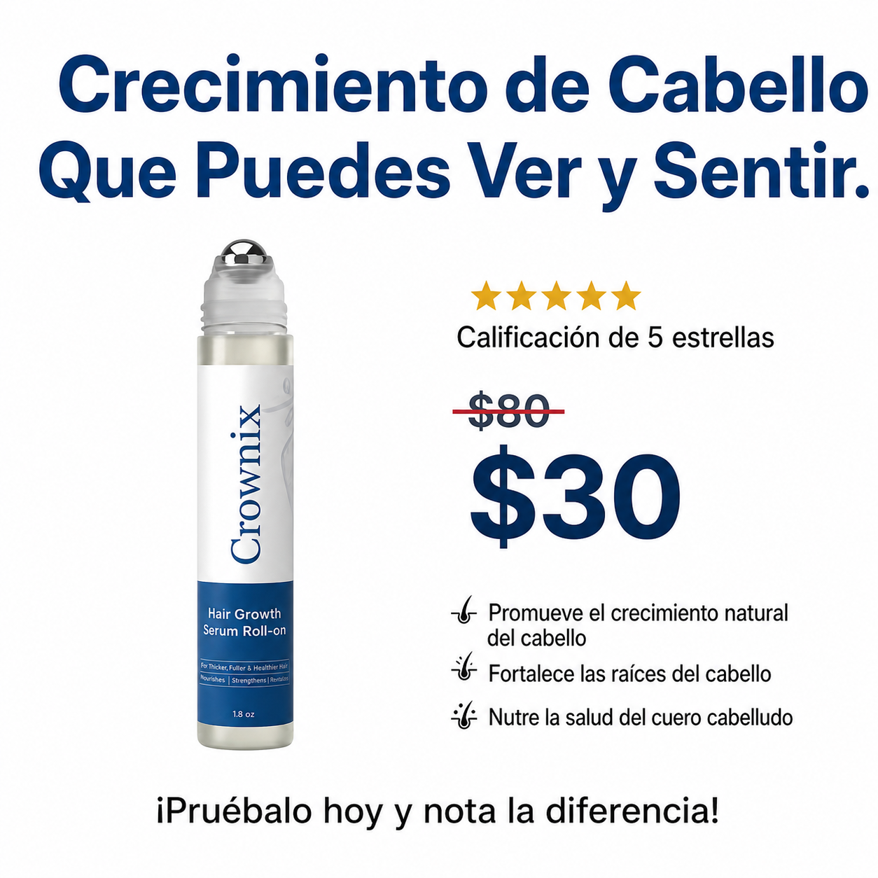 Crownix Hair Facebook ad