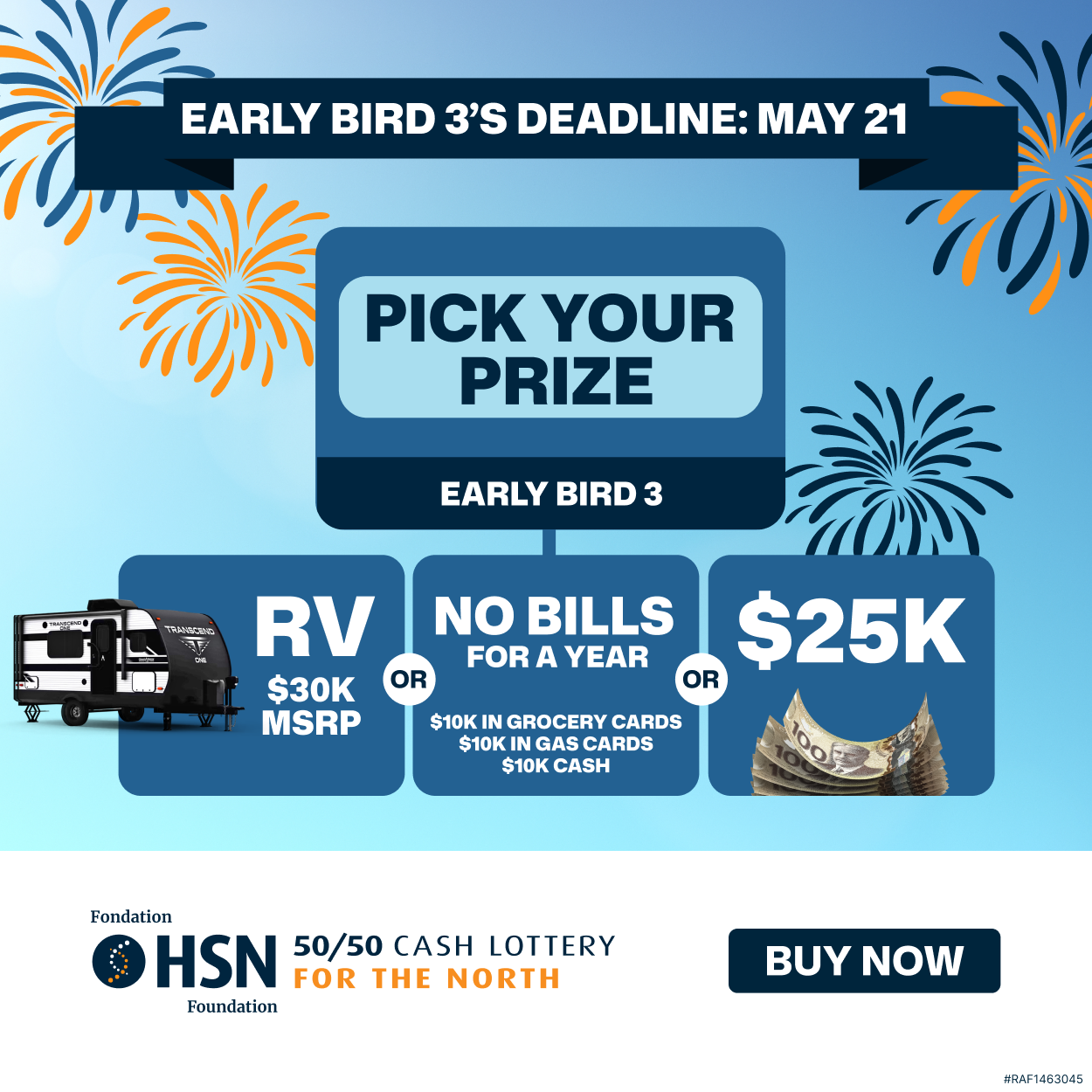 HSN 50/50 Facebook ad