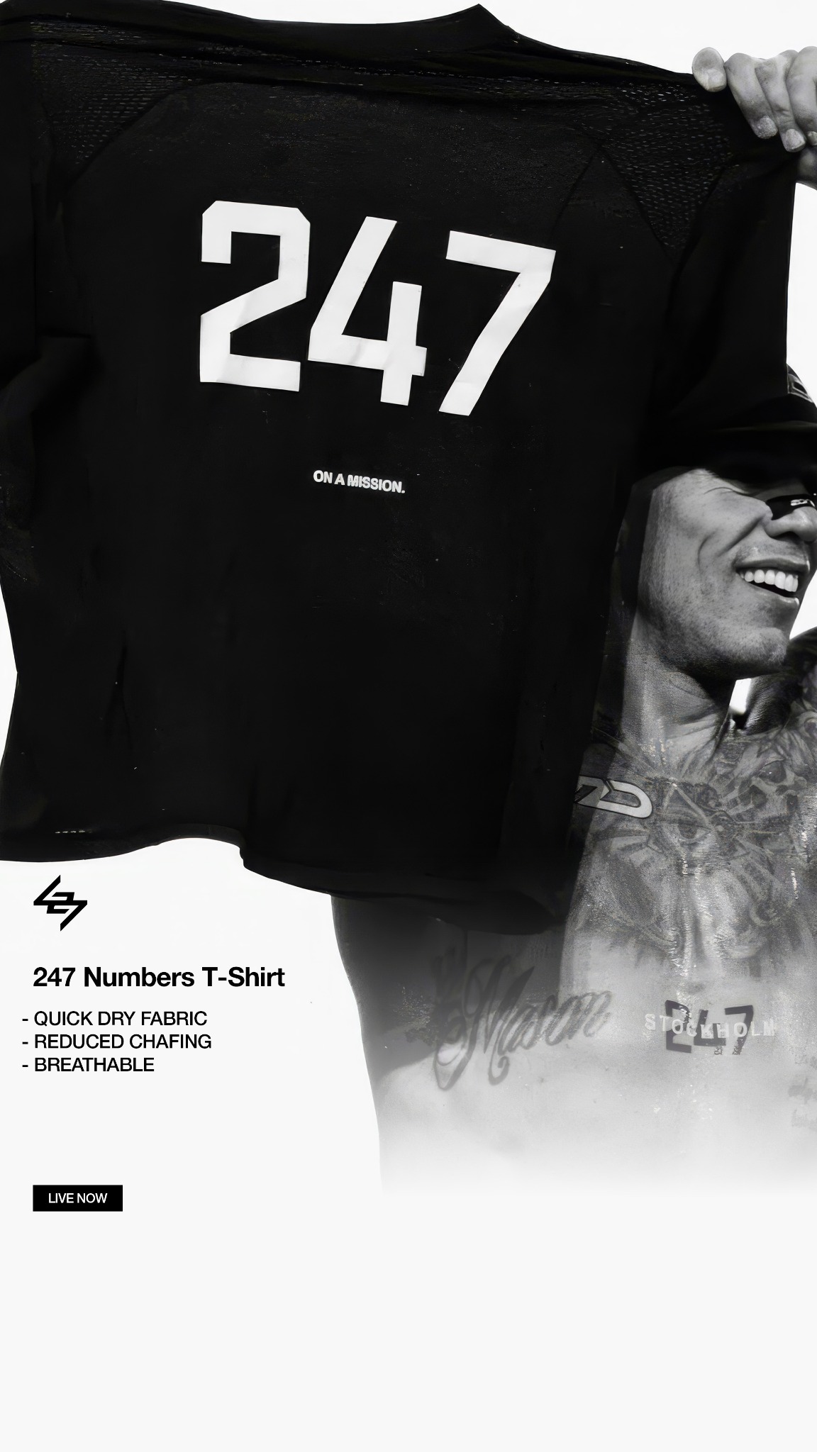 247 By Represent Facebook ad: On a Mission.