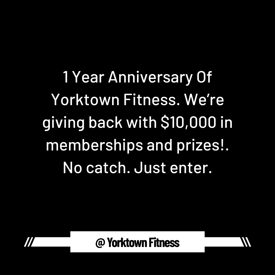 Yorktown Fitness Facebook ad: 𝐁𝐮𝐫𝐧 𝐅𝐚𝐭 & 𝐖𝐈𝐍 𝐁𝐈𝐆!