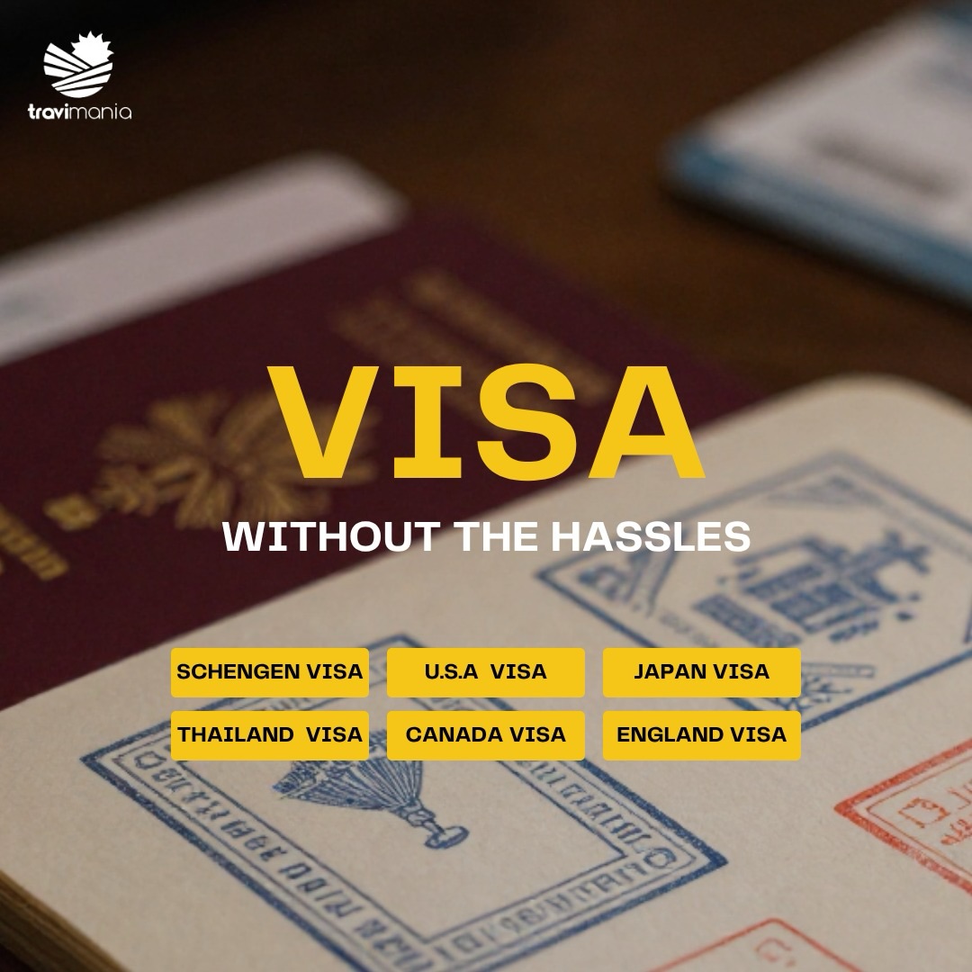 Travimania Facebook ad: Leave the travel visa hassle to us, we’ve…