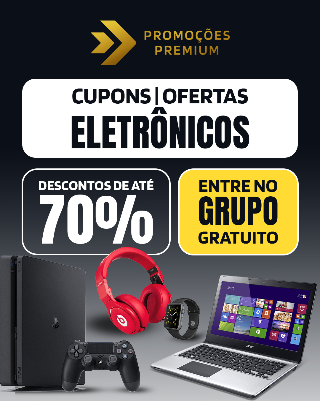 Promoções Premium Facebook ad