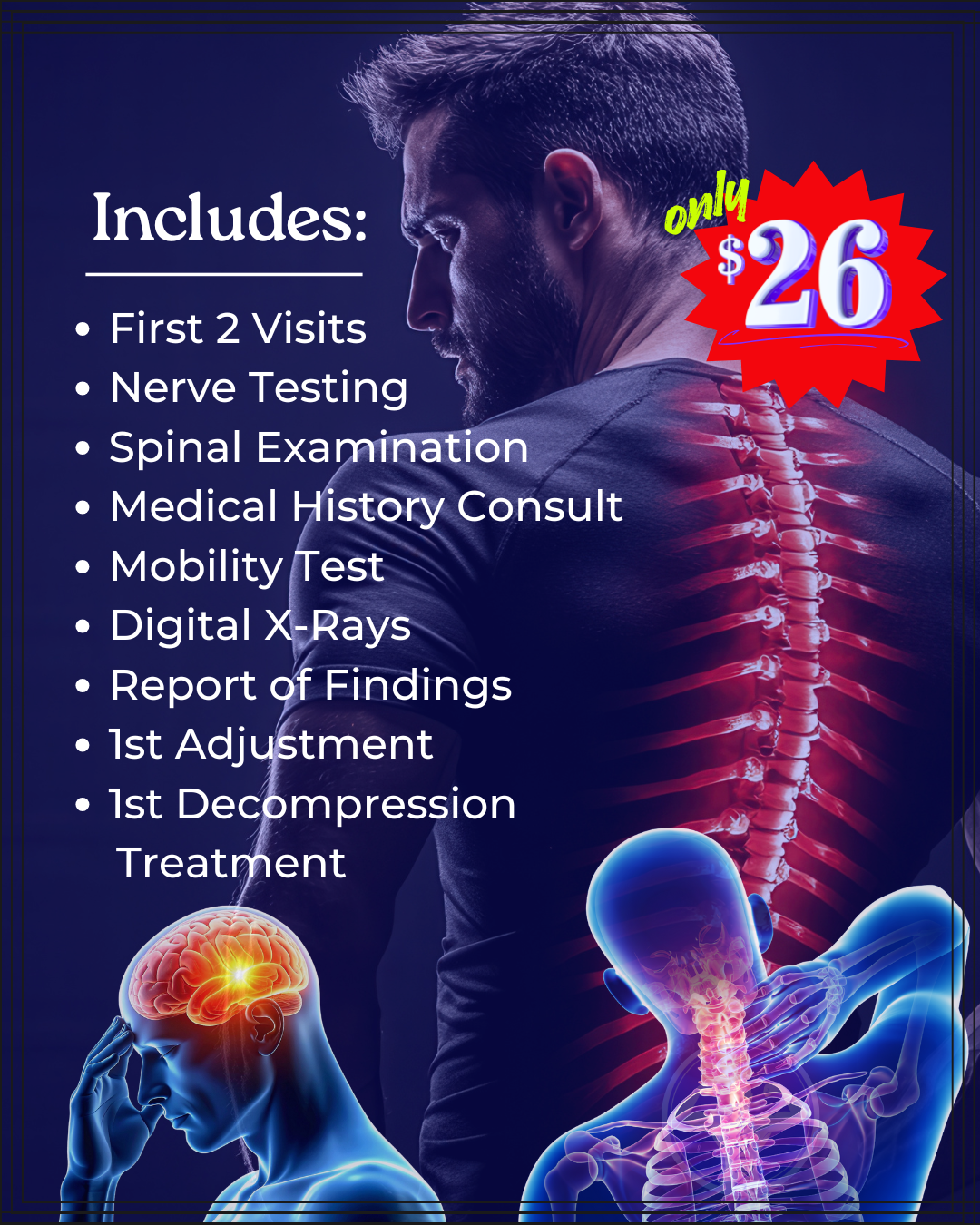West Chiropractic & Neuropathy Center Facebook ad from Dec 2, 2025