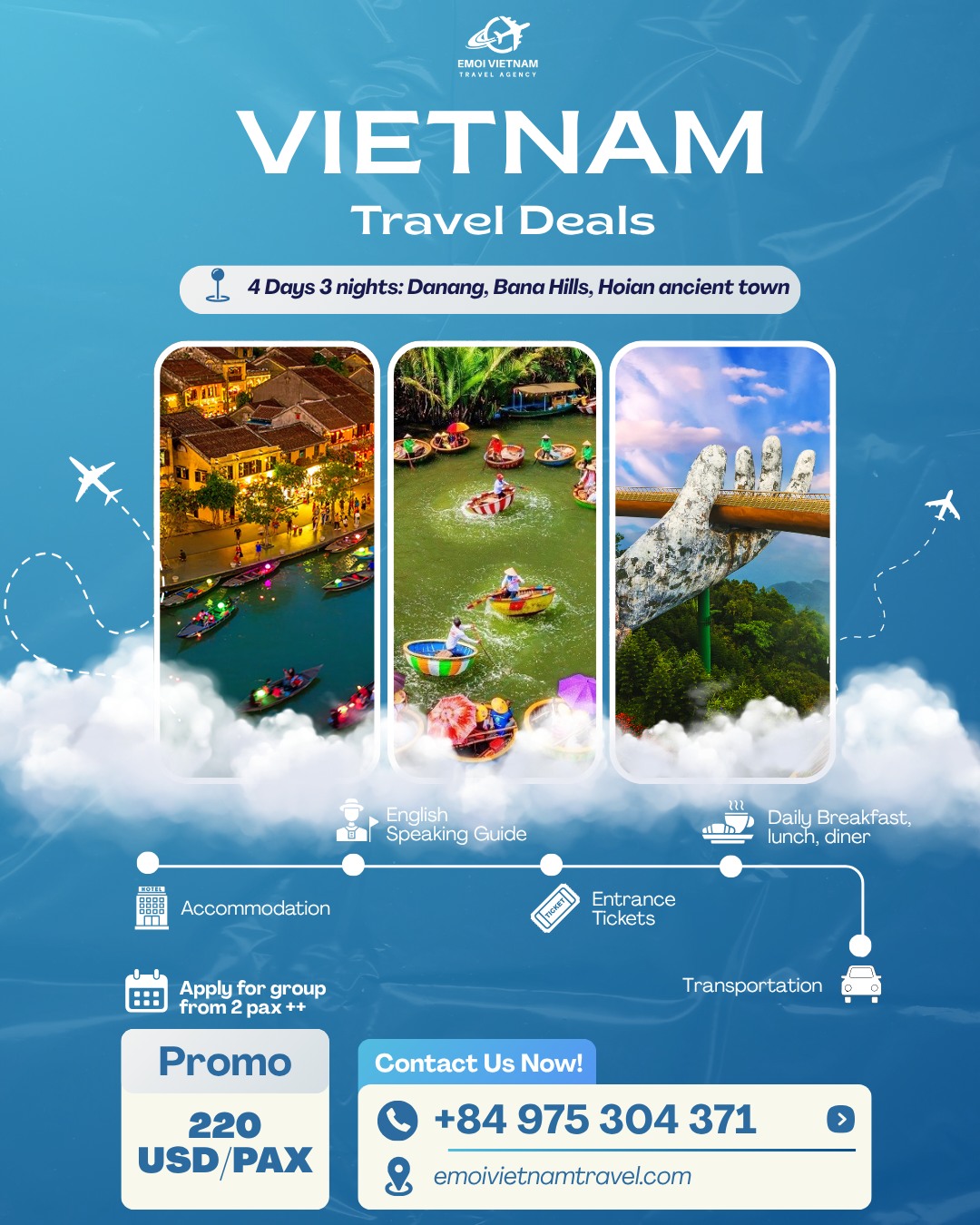 EMOI Vietnam Travel Facebook ad