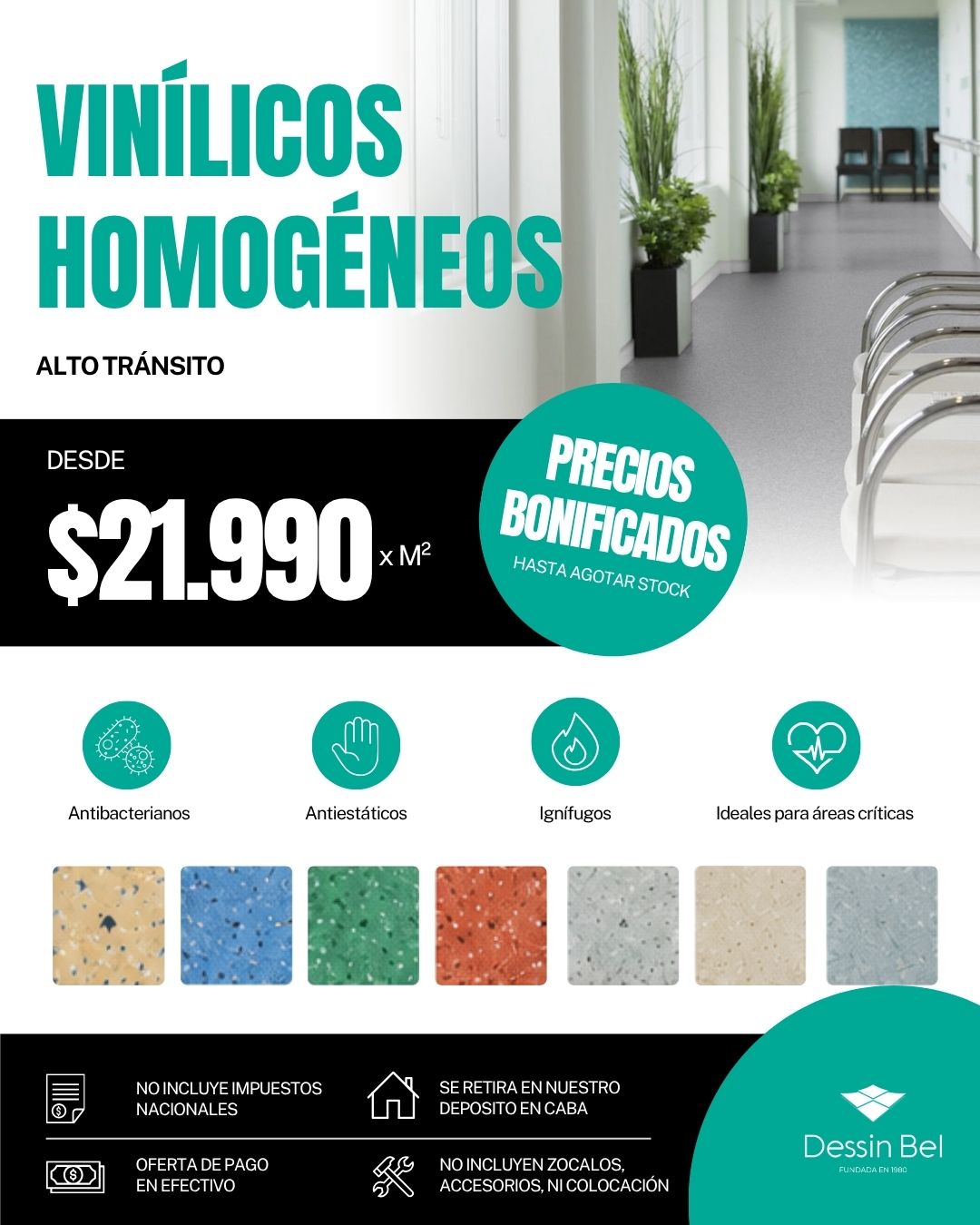 Dessin Bel Facebook ad: Pisos vinílicos homogéneos Tarkett y líneas técnicas de…