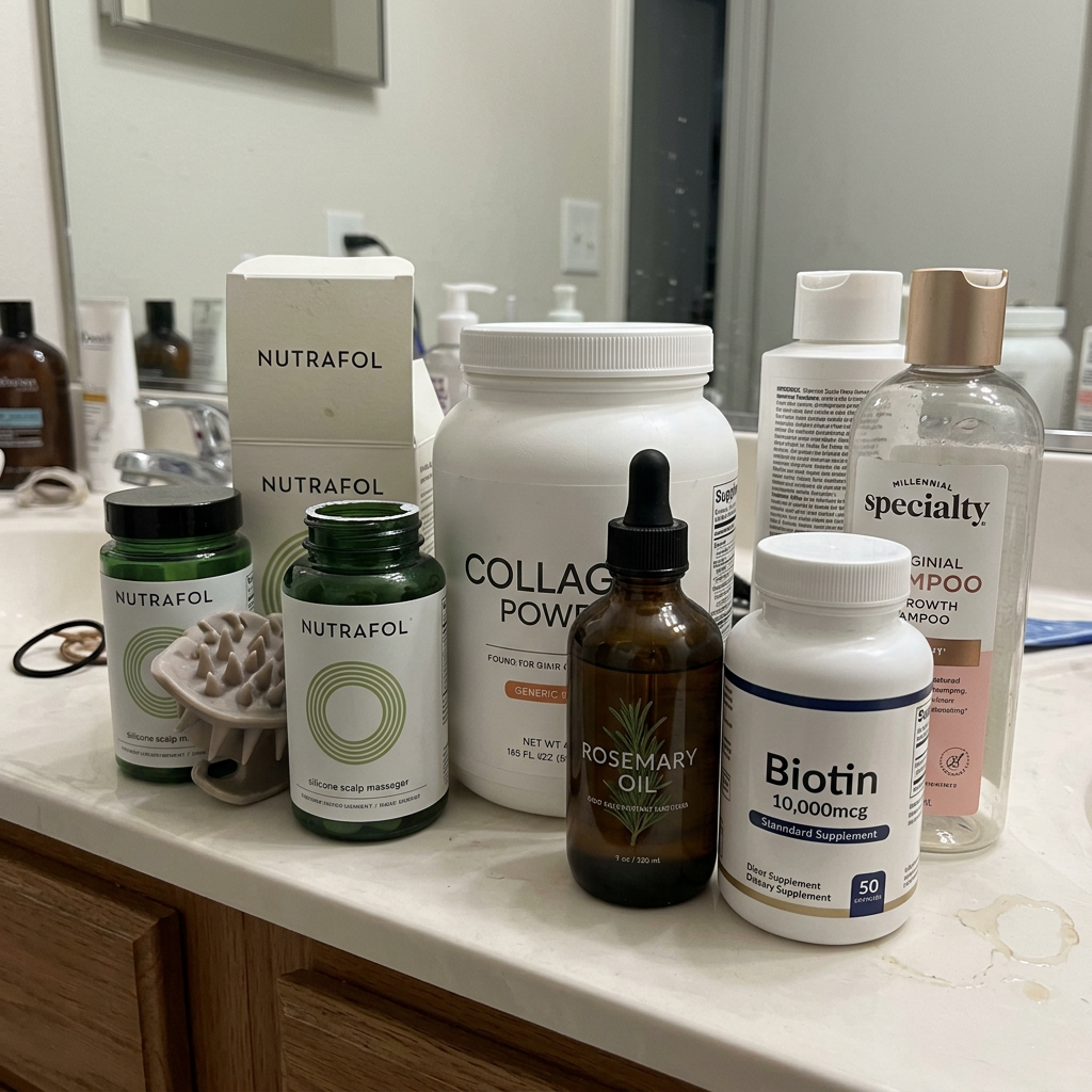 Emily Johnson Facebook ad: What Helped With My Postpartum Hair Loss