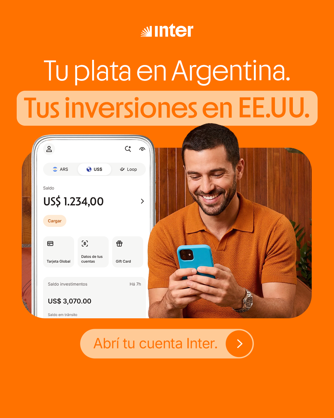 Inter Cuenta Global Facebook ad from May 12, 2026