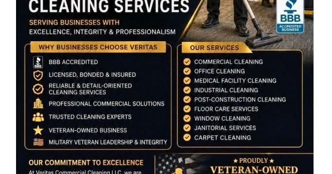 Veritas Commercial Cleaning LLC Facebook ad