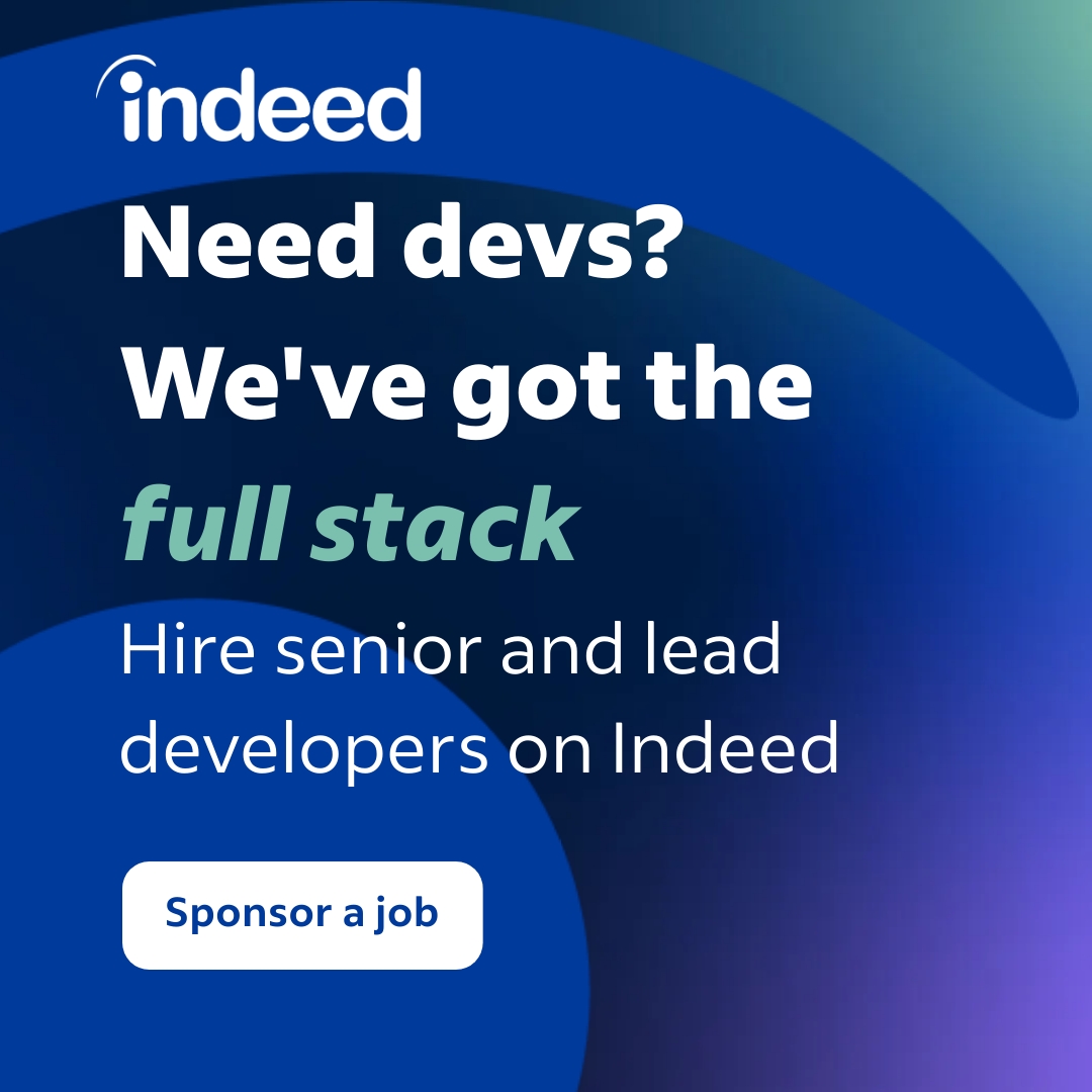 Indeed for Business Facebook ad: Full-Stack Talent Here