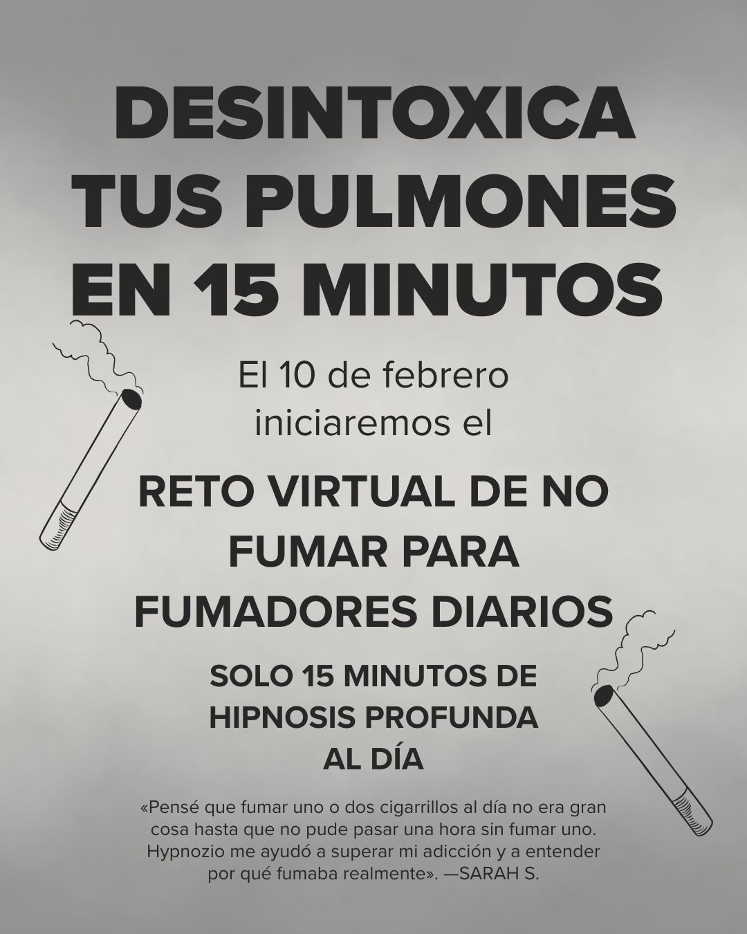 Dr. Claire Bernard Facebook ad: Deja de fumar de una forma que de verdad resulta fácil