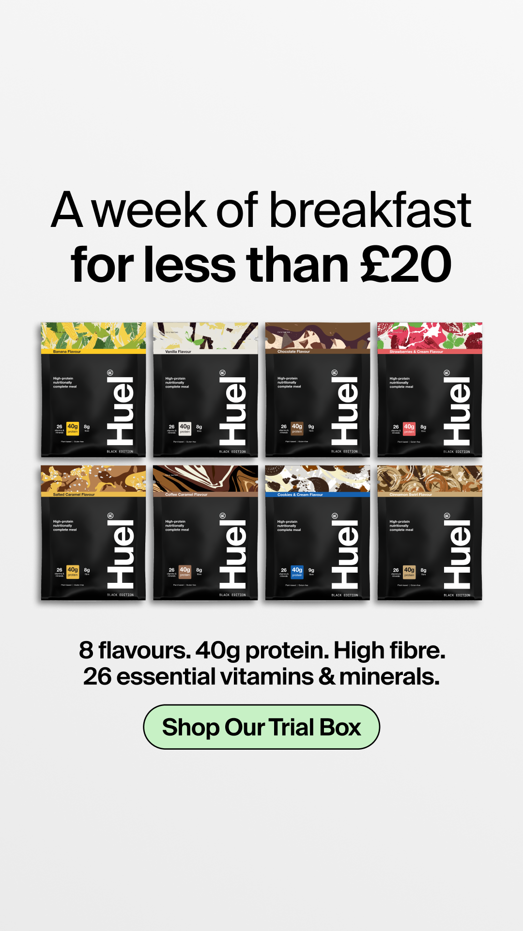 Huel Facebook ad