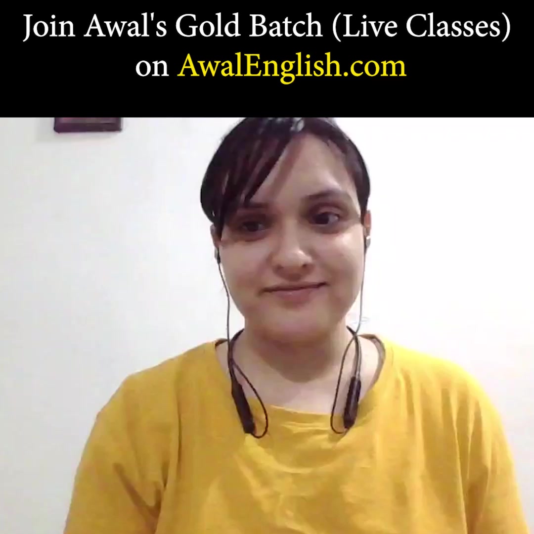 Learn English with Awal Facebook ad: Live English Classes (50% Off)