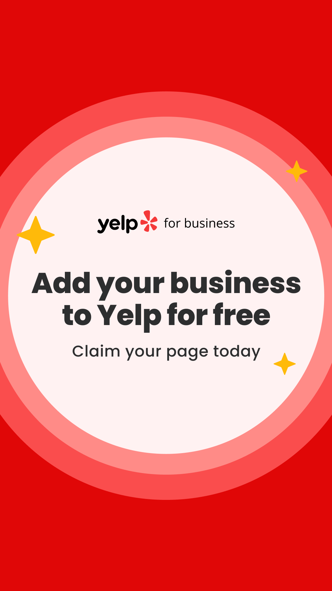 Yelp Facebook ad