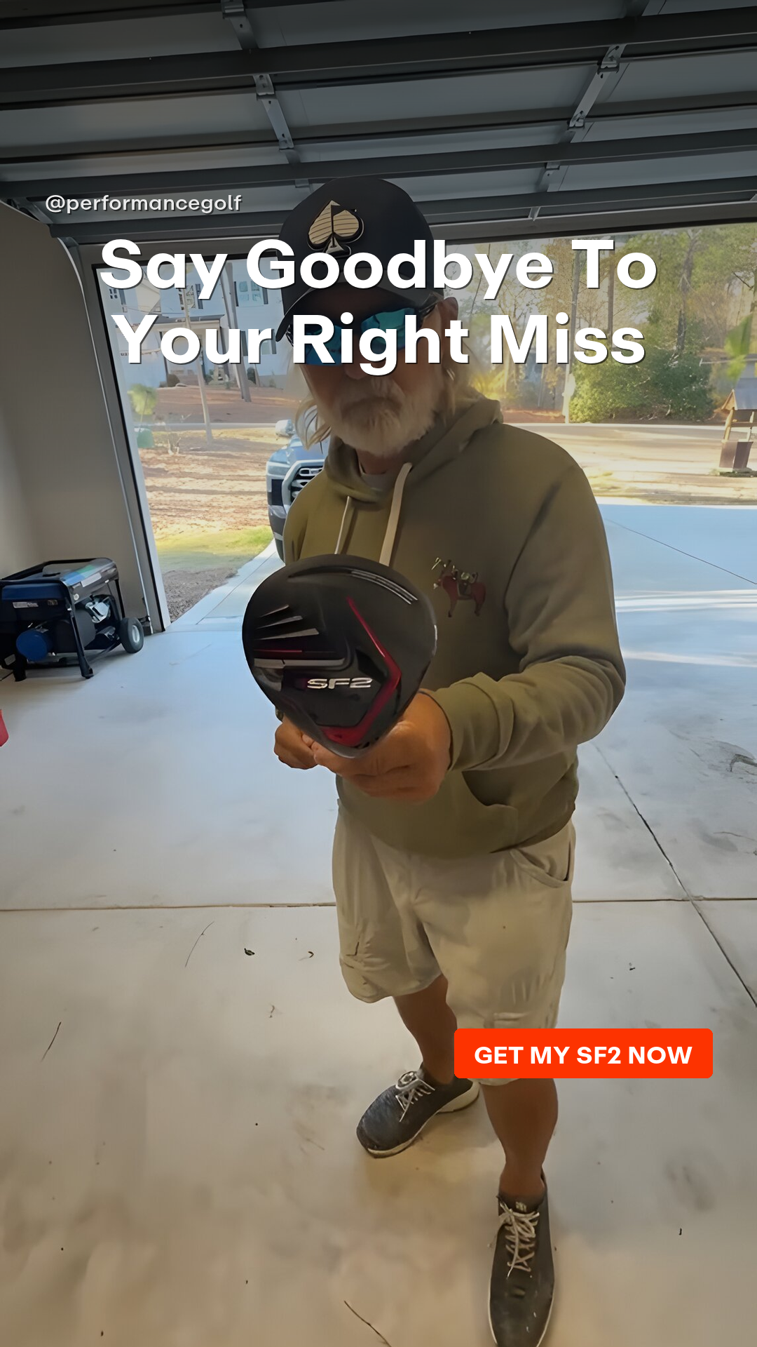 Performance Golf Facebook ad