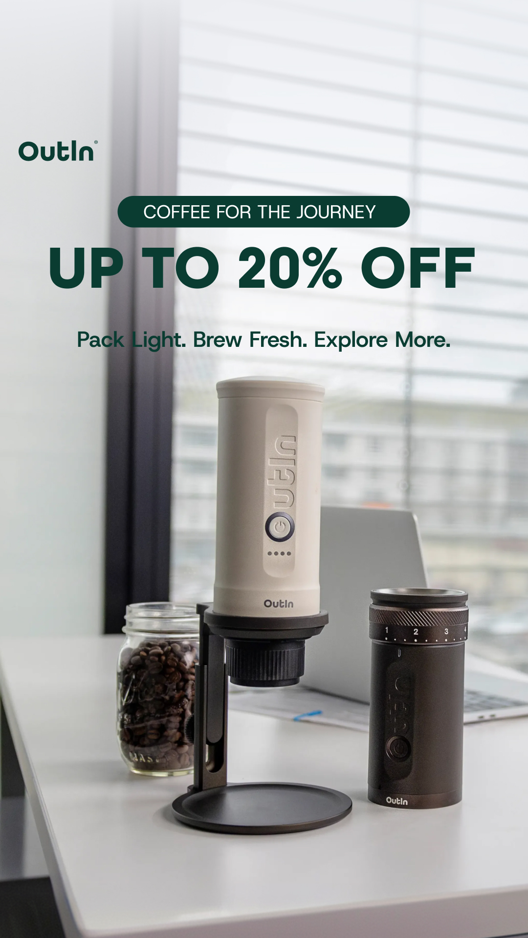 Outin Portable Electric Espresso Machine Facebook ad