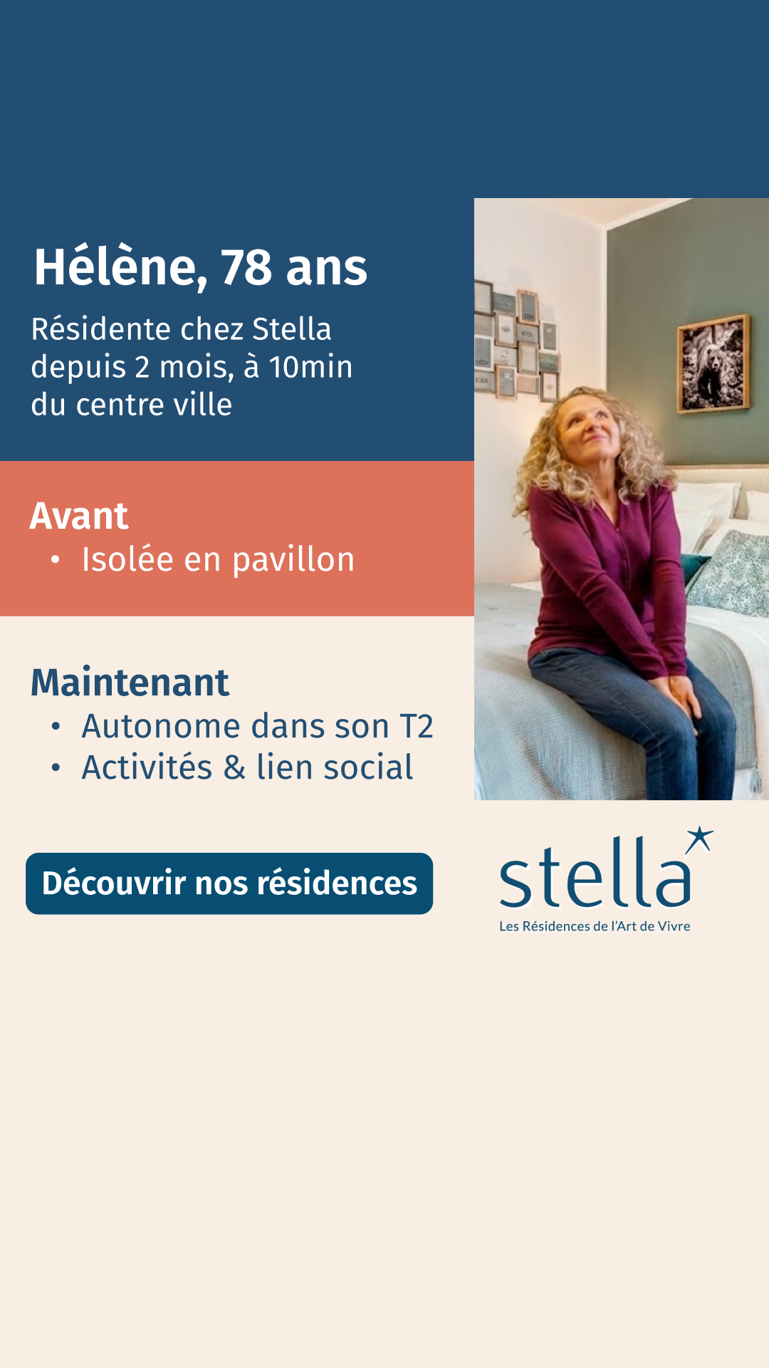Stella Résidences Seniors Facebook ad