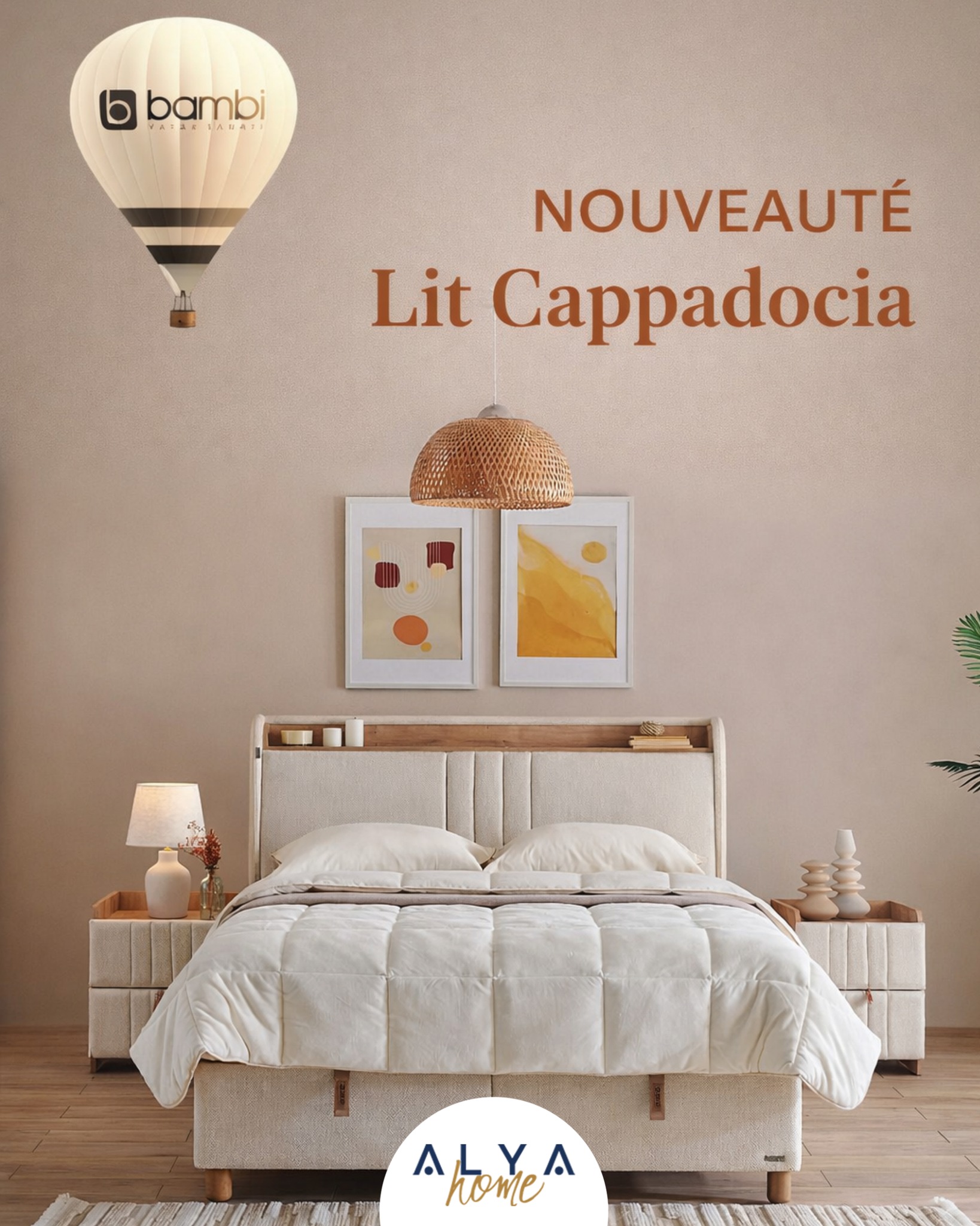 Alya Home Facebook ad: NOUVEAUTÉ chez ALYA Home!