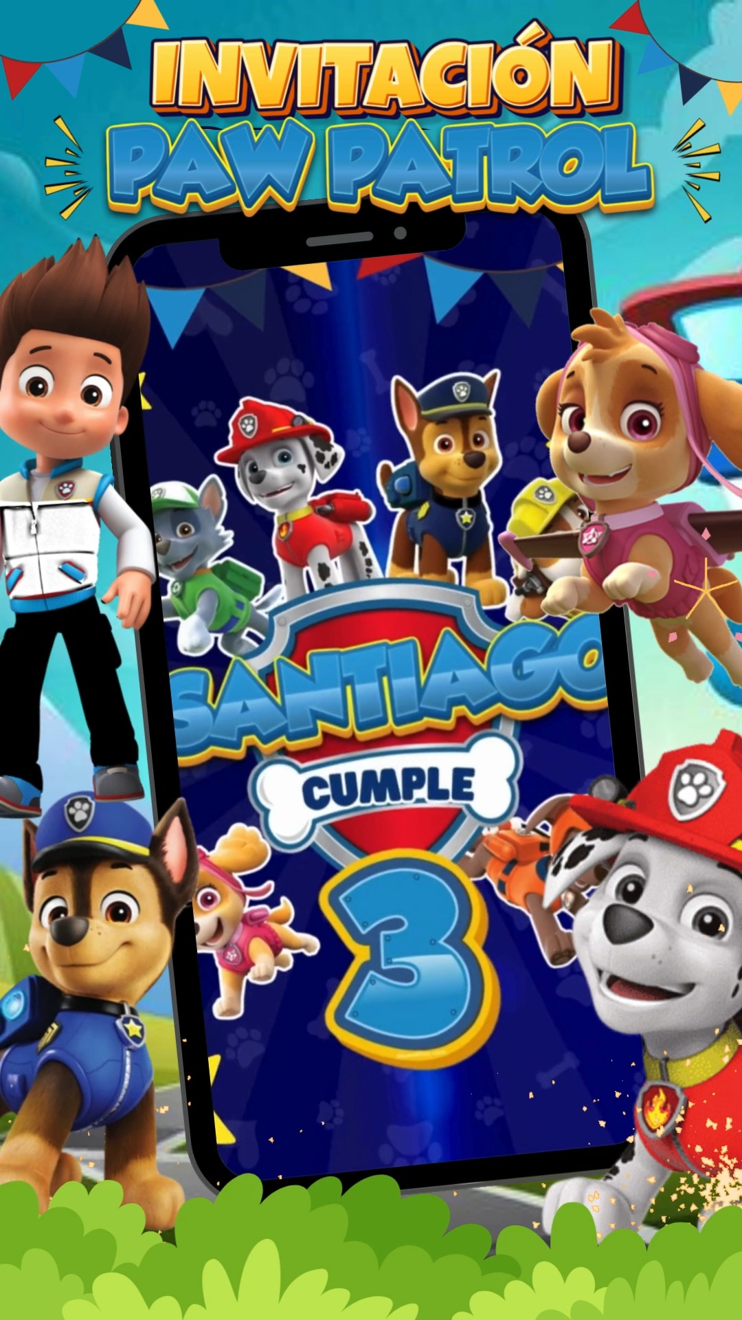 Invitaciones Digitales - Invi Digi Facebook ad: ¡INVITACIONES DIGITALES DE PAW PATROL DESDE SOLO $50…