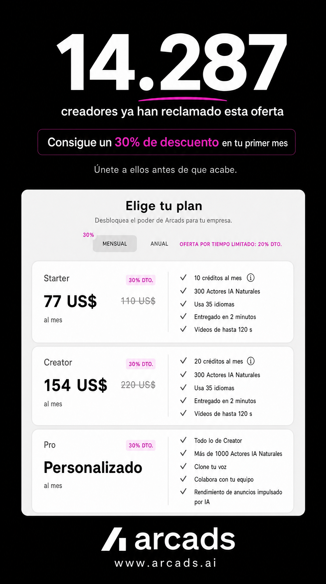 Arcads AI - Newsletter   Facebook ad