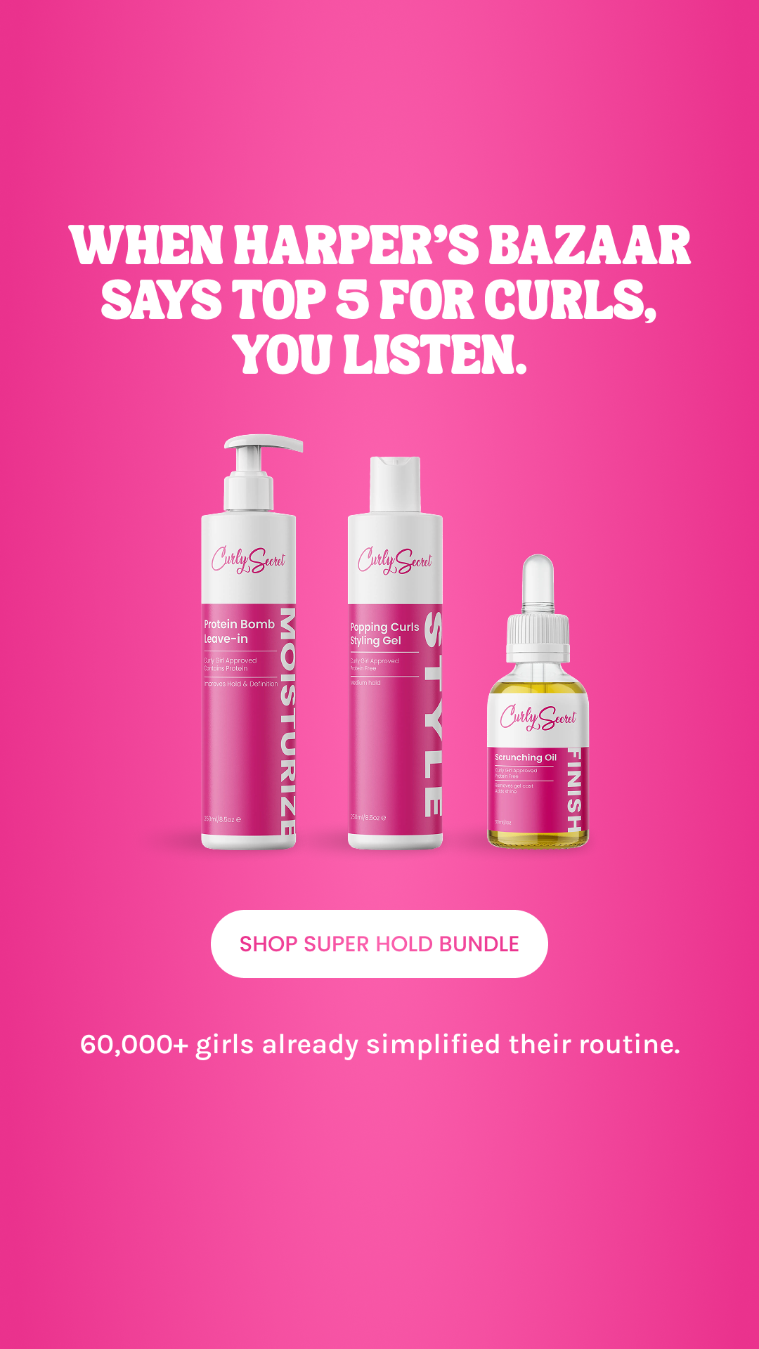 Curly Secret Facebook ad