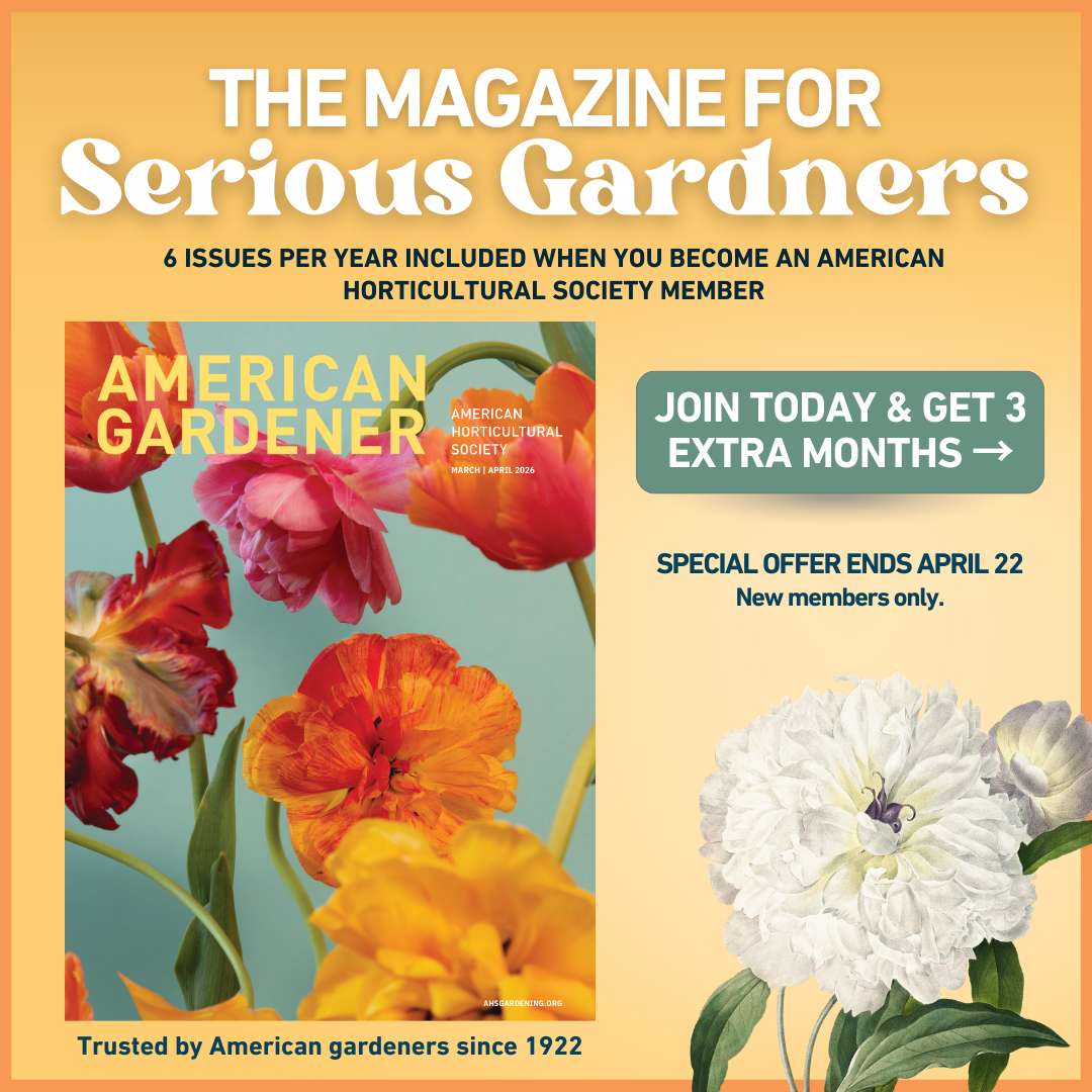 The American Horticultural Society Facebook ad: Trusted by Gardeners Since 1922