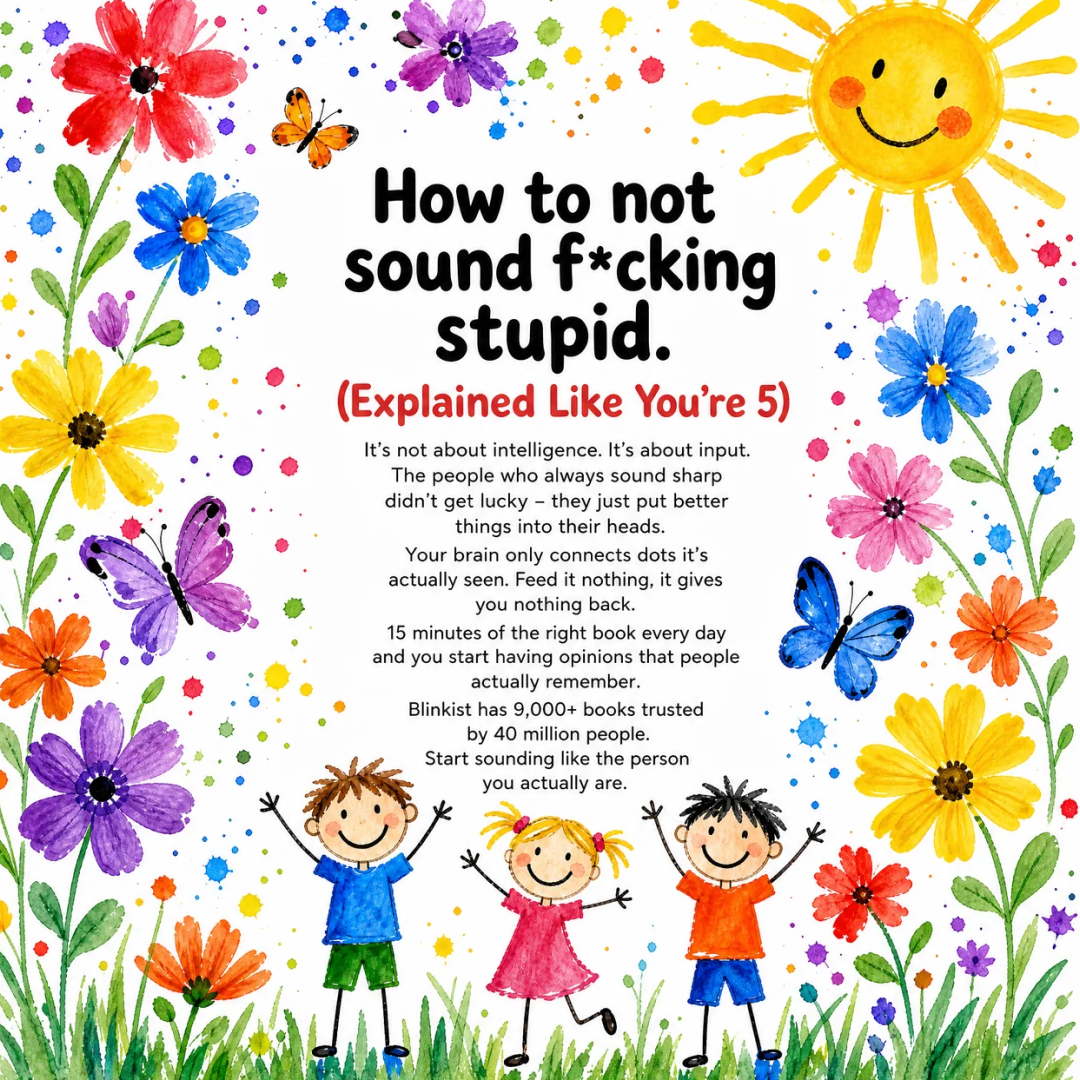 Blinkist Facebook ad: Why Some People Always Have Something to Say, And How You…