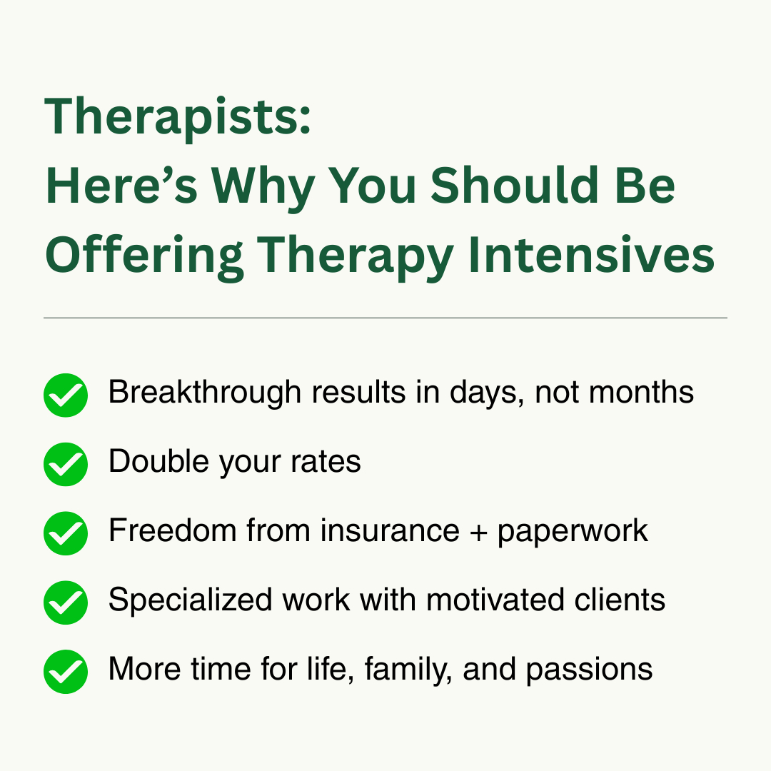 Intensive Therapy Coach Facebook ad