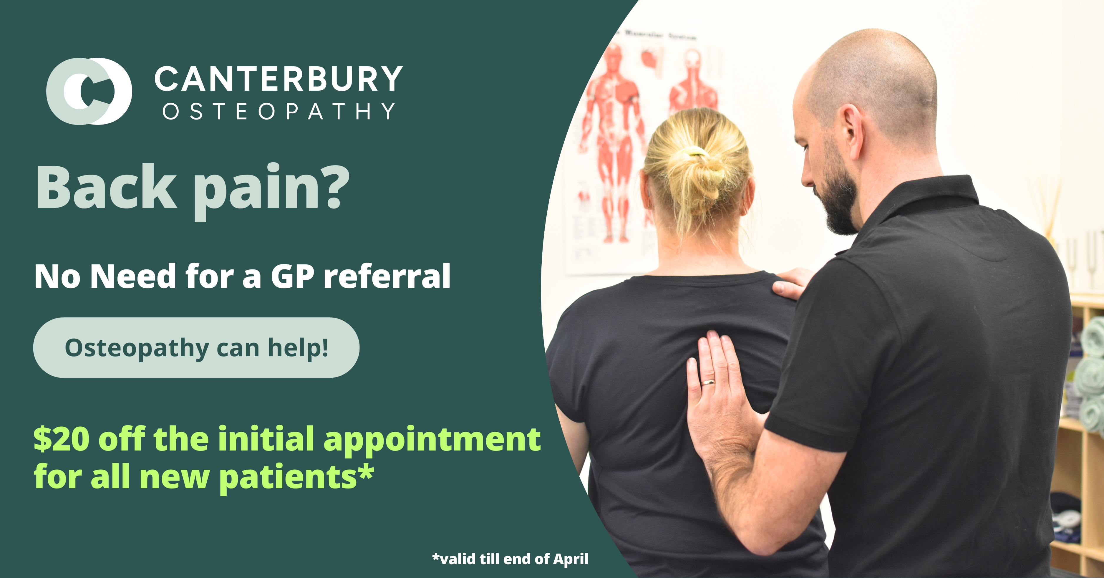 Canterbury Osteopathy Facebook ad: Home - Canterbury Osteopathy