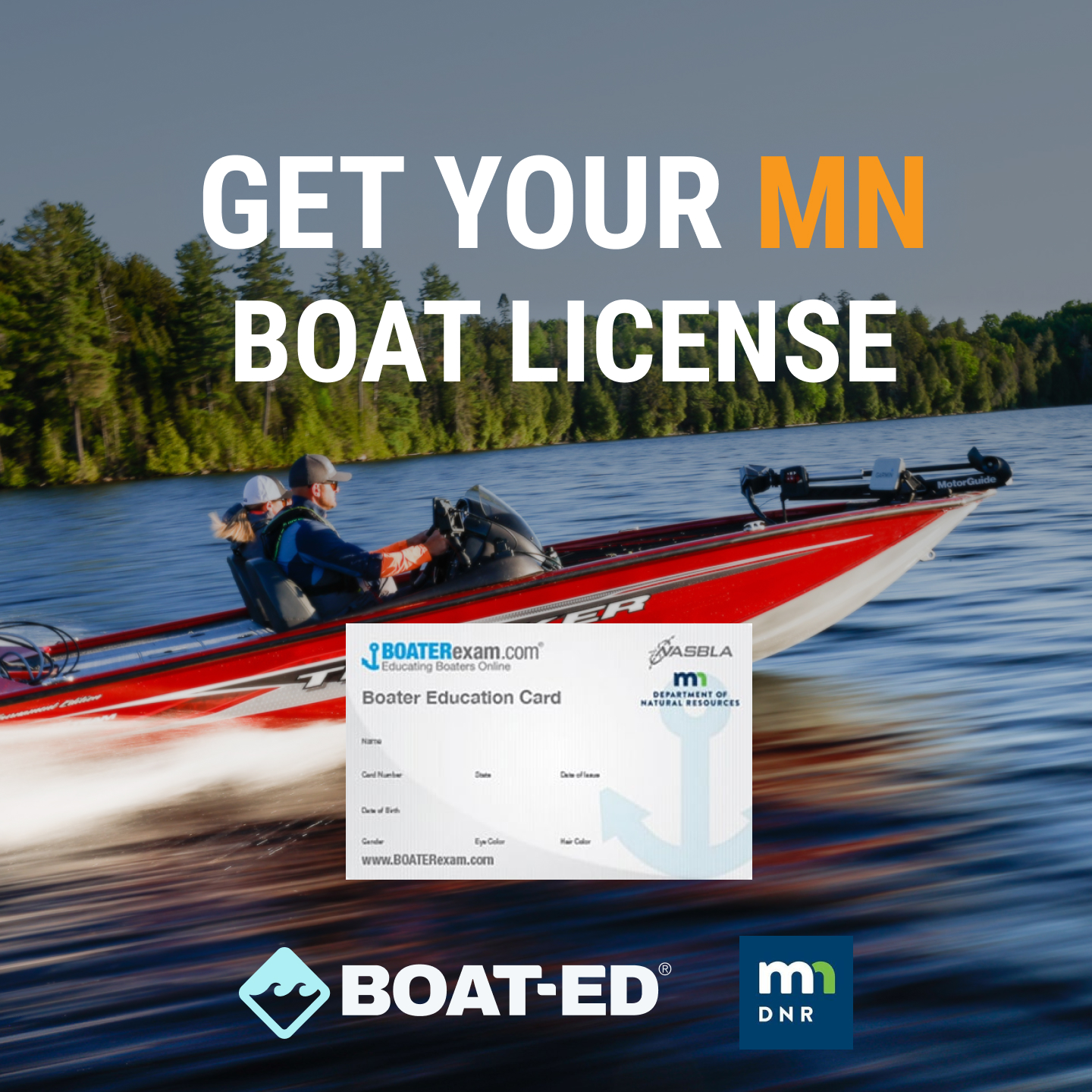 Boat-Ed Facebook ad: Boat Legally in Minnesota, Take the Official Boating…