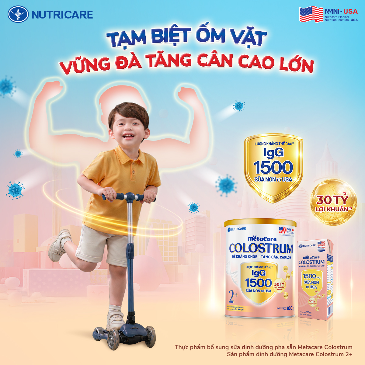 Metacare - Bé tăng cân, cao lớn Facebook ad