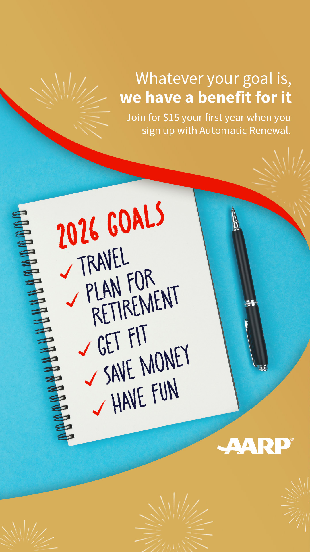 AARP Facebook ad