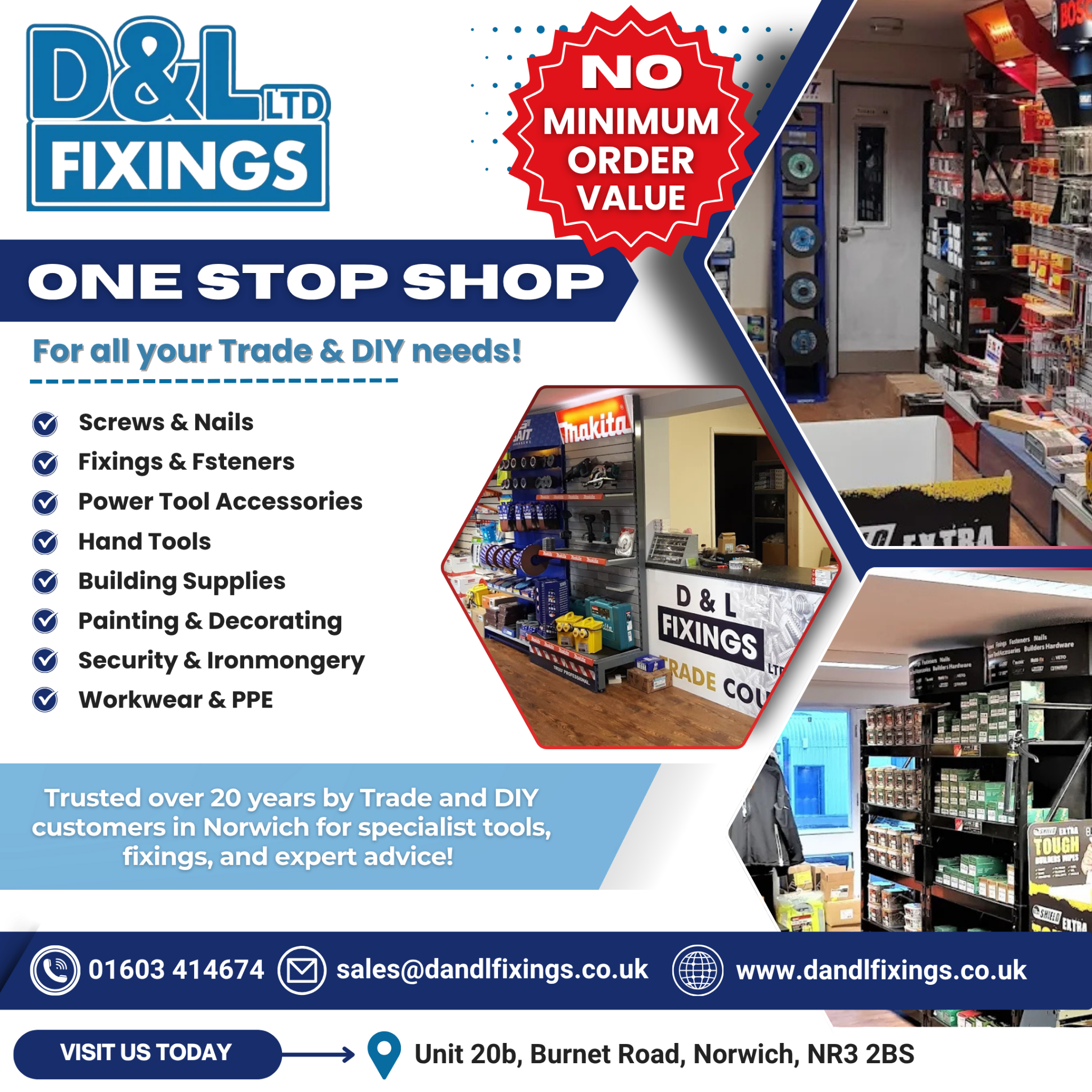 D & L Fixings Ltd Facebook ad
