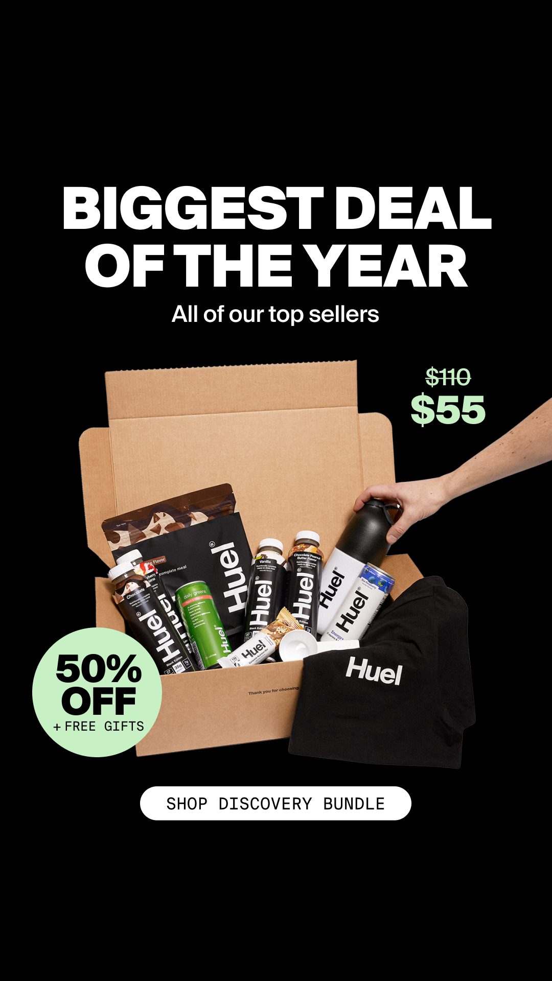 Huel Facebook ad