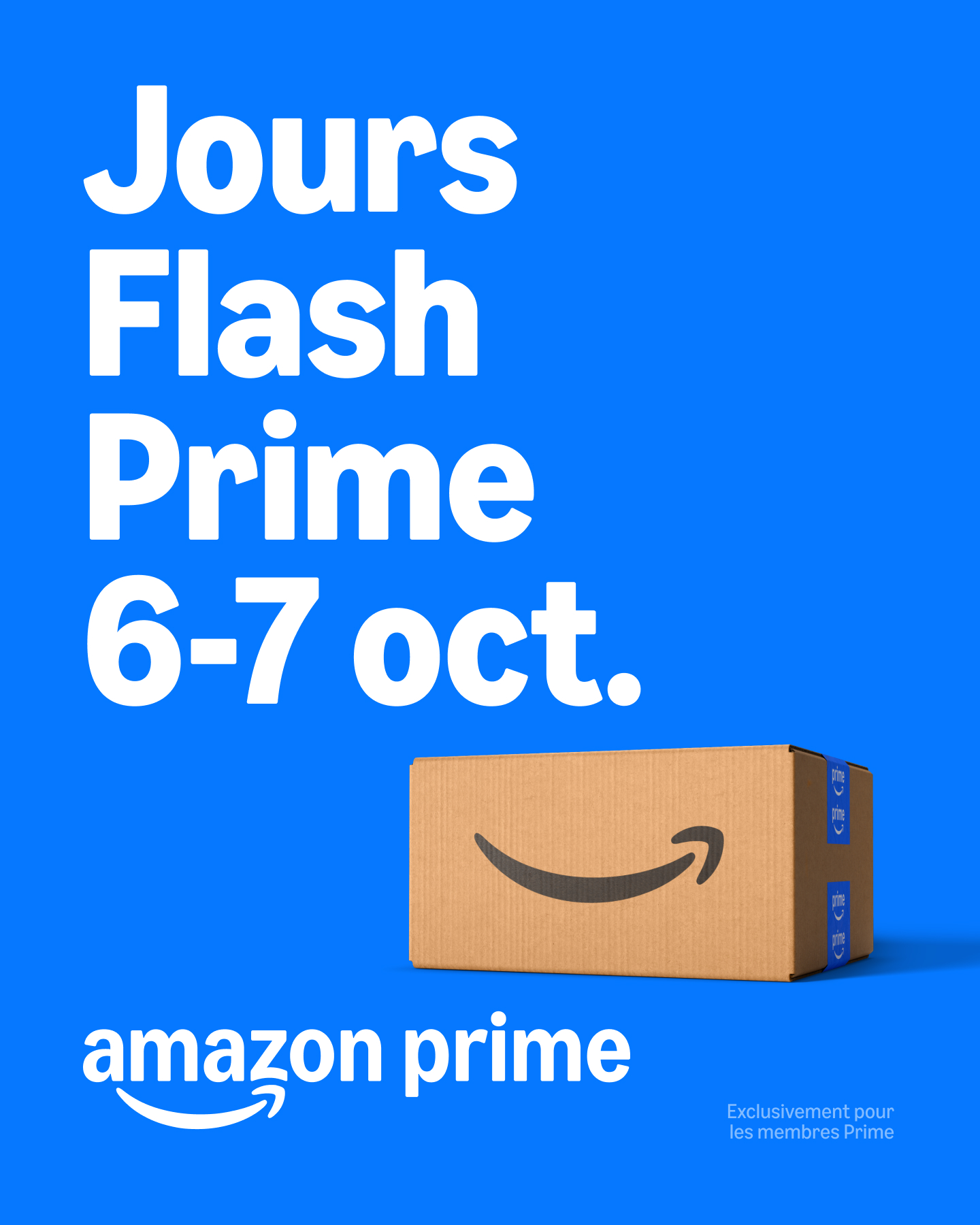 Amazon Prime Facebook ad: 6 et 7 octobre