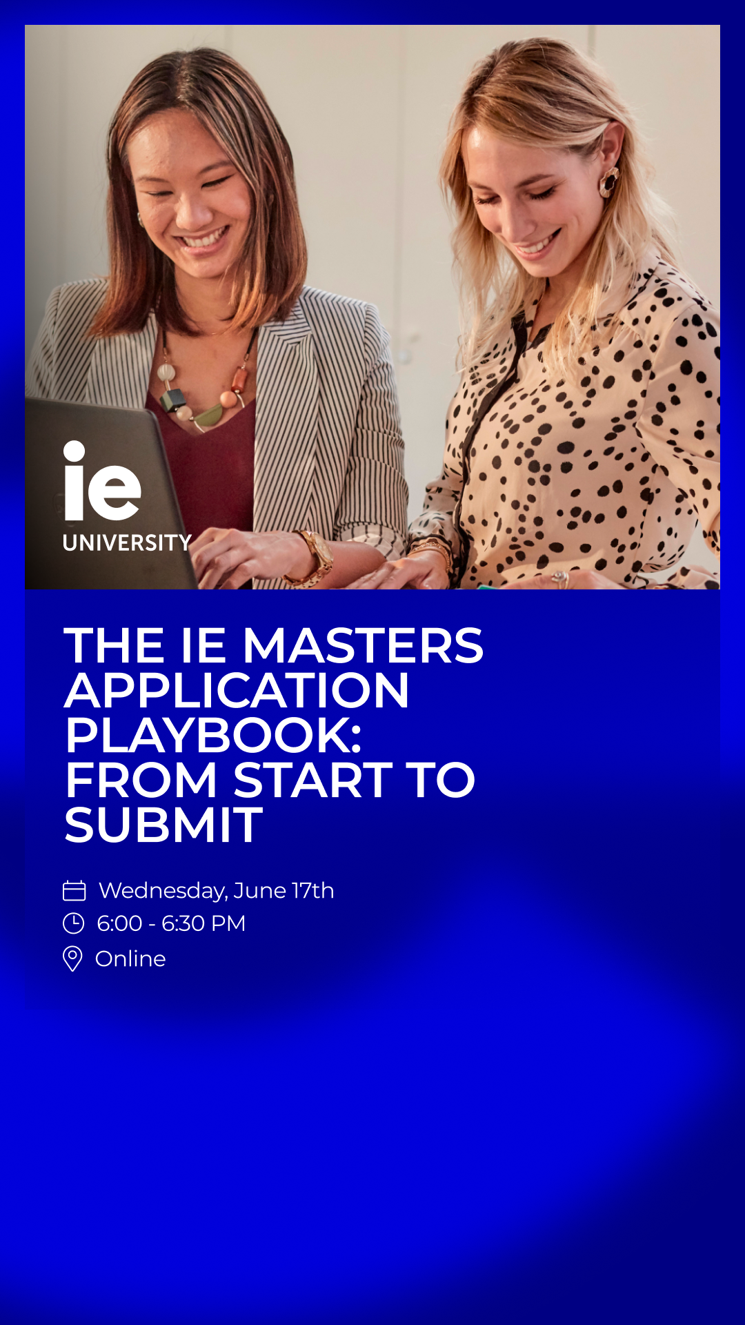 IE University Facebook ad