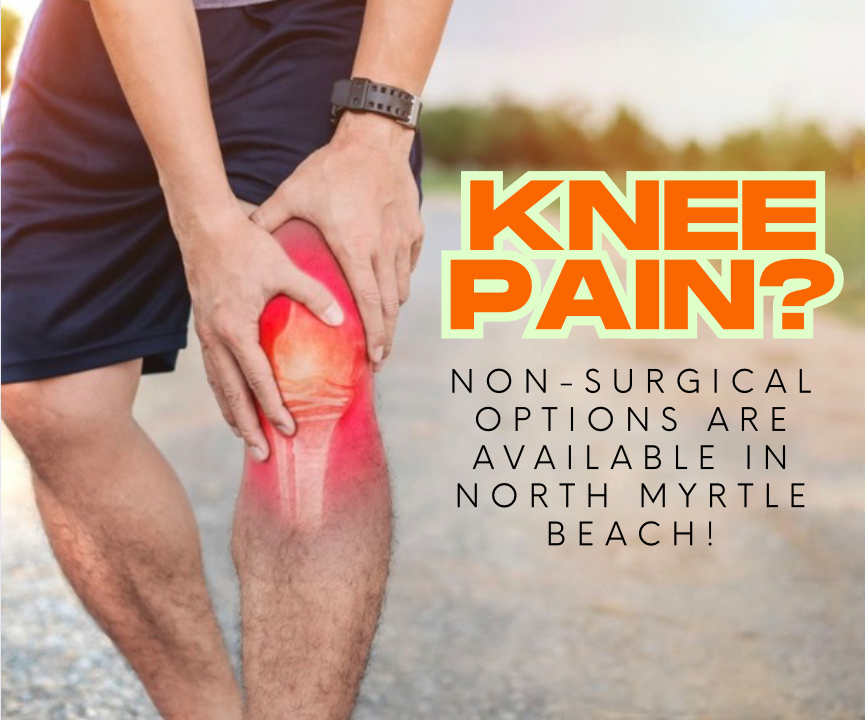 North Myrtle Beach Chiropractic Facebook ad: FREE Guide: Knee Pain Relief in North Myrtle Beach-No…
