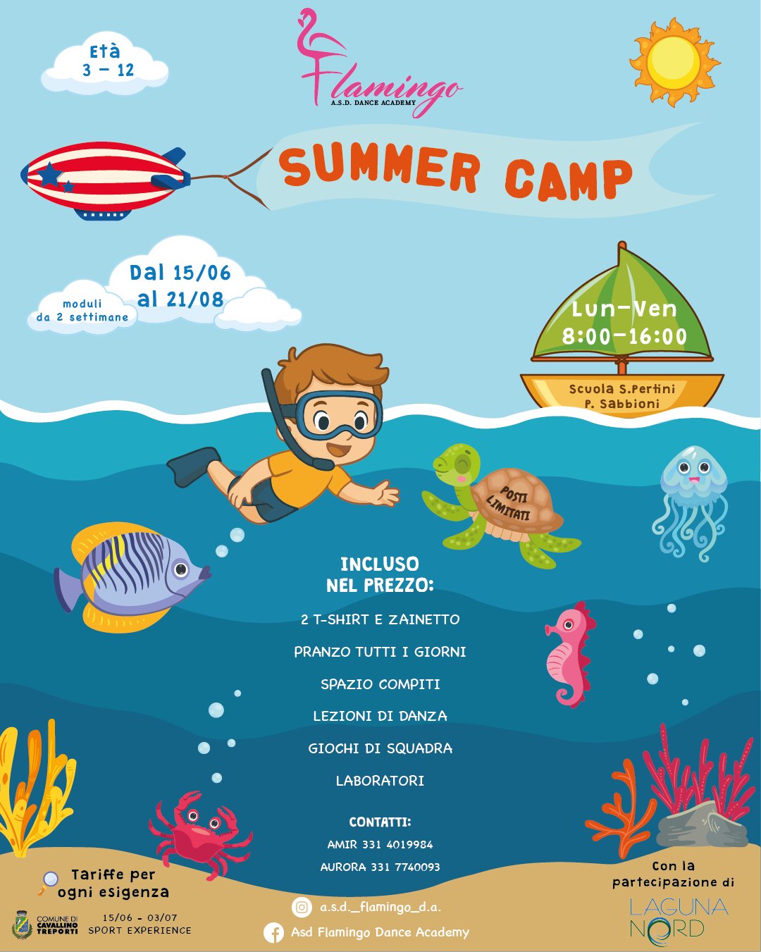 Asd Flamingo Dance Academy Facebook ad: Un’estate magica vi aspetta al Flamingo Summer Camp!