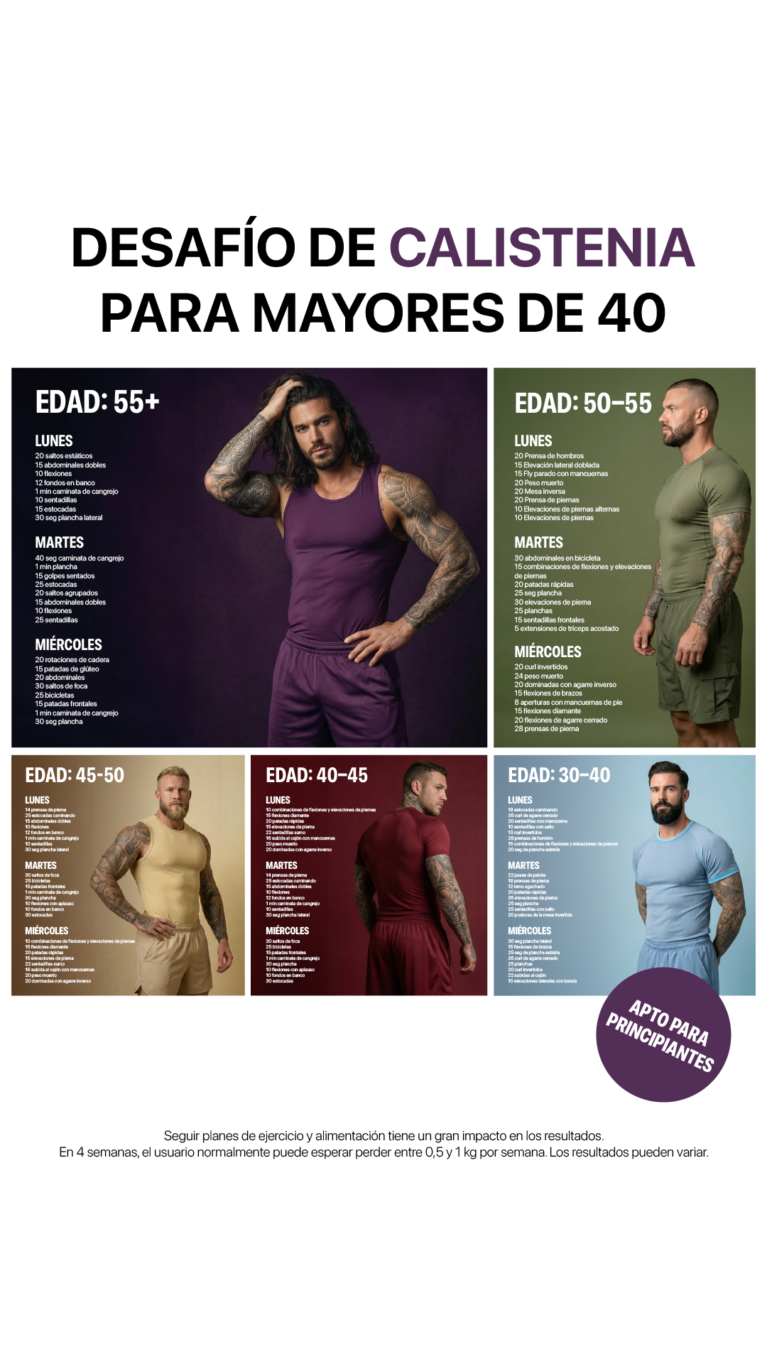 21 Day Calisthenics Challenge Facebook ad