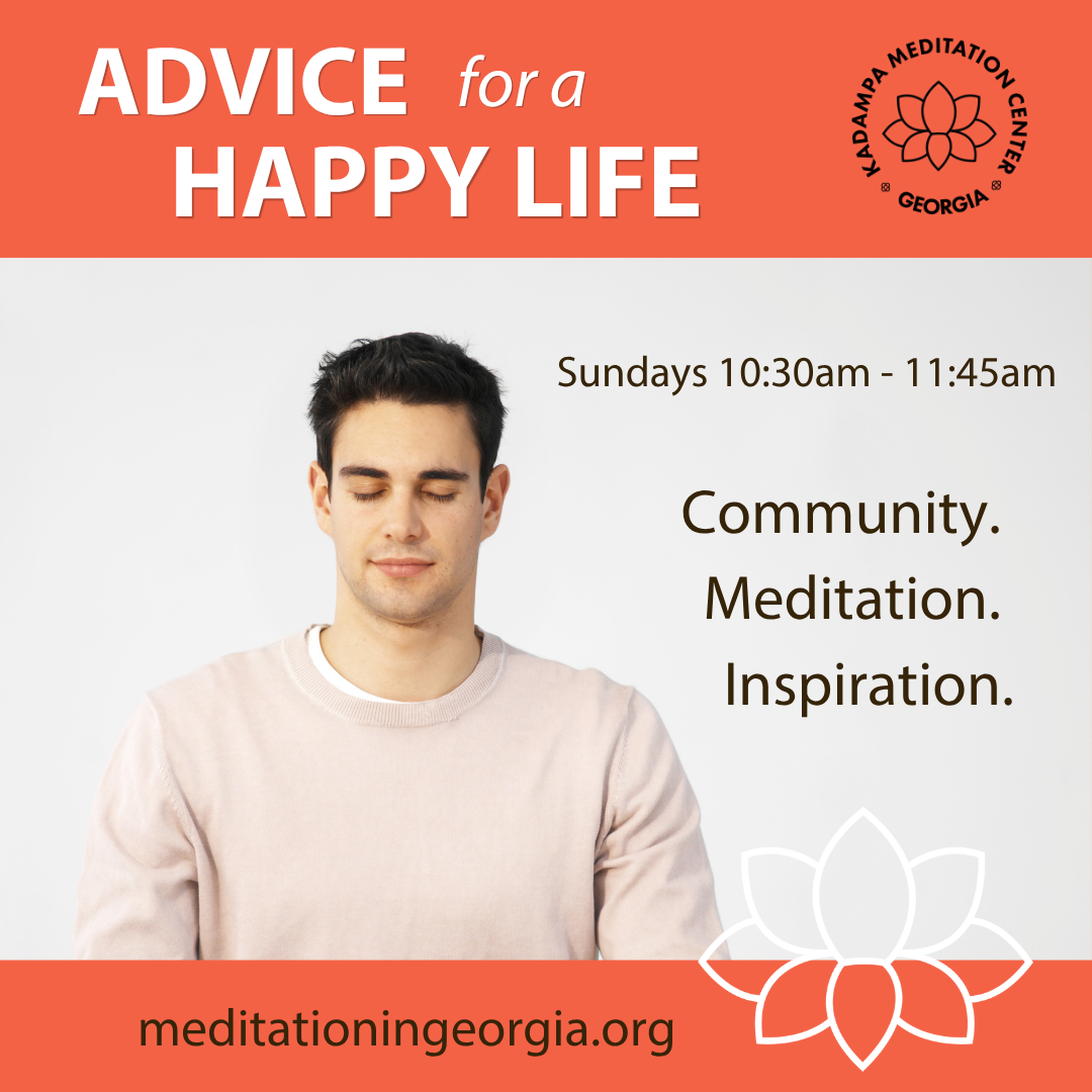 Kadampa Meditation Center Georgia (KMC GA) Facebook ad: Meditation Class